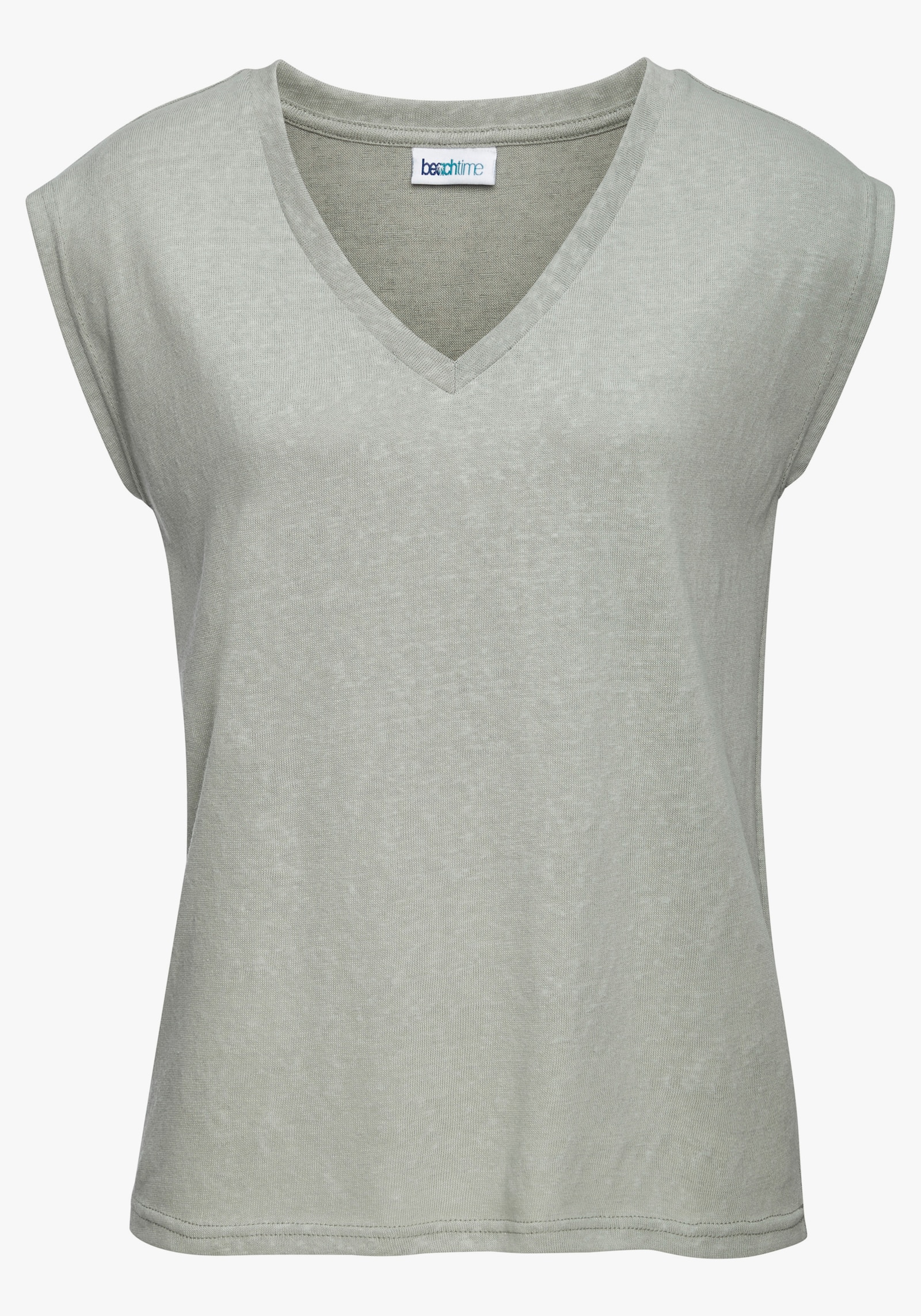 Beachtime V-Shirt - hellgrün