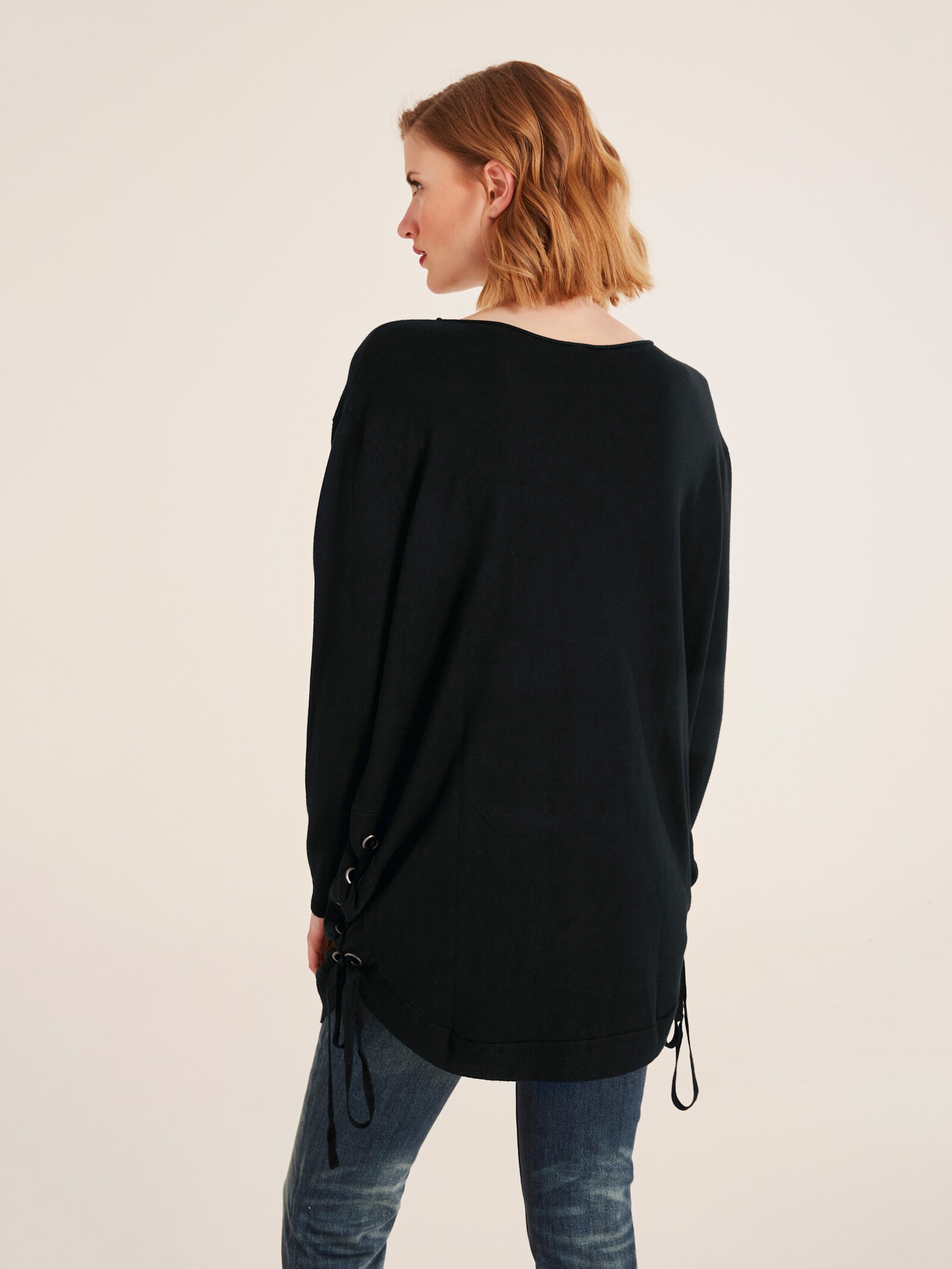 heine Longpullover im Oversized-Style - schwarz