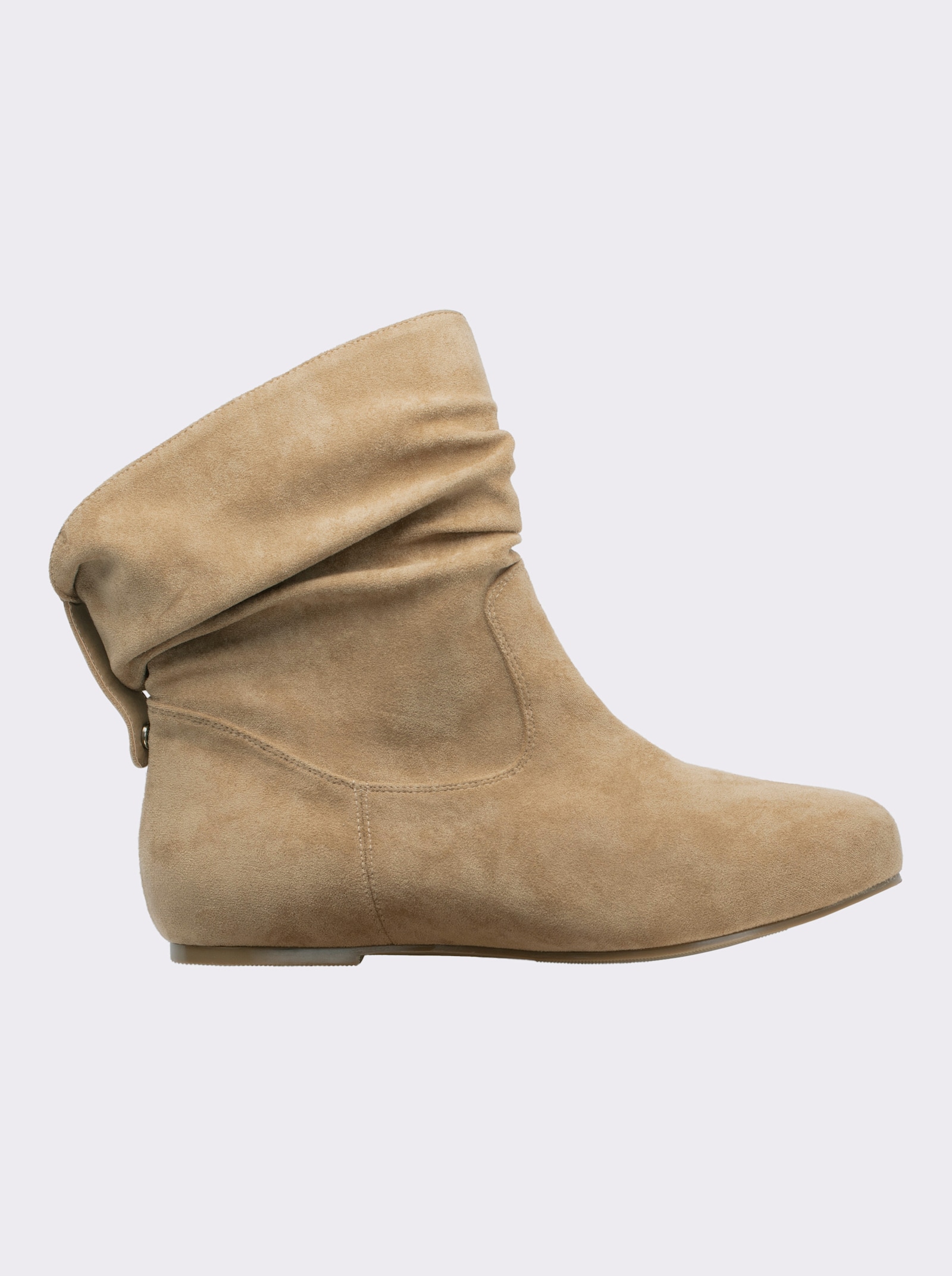 sheego Stiefelette in Schlupfform - beige