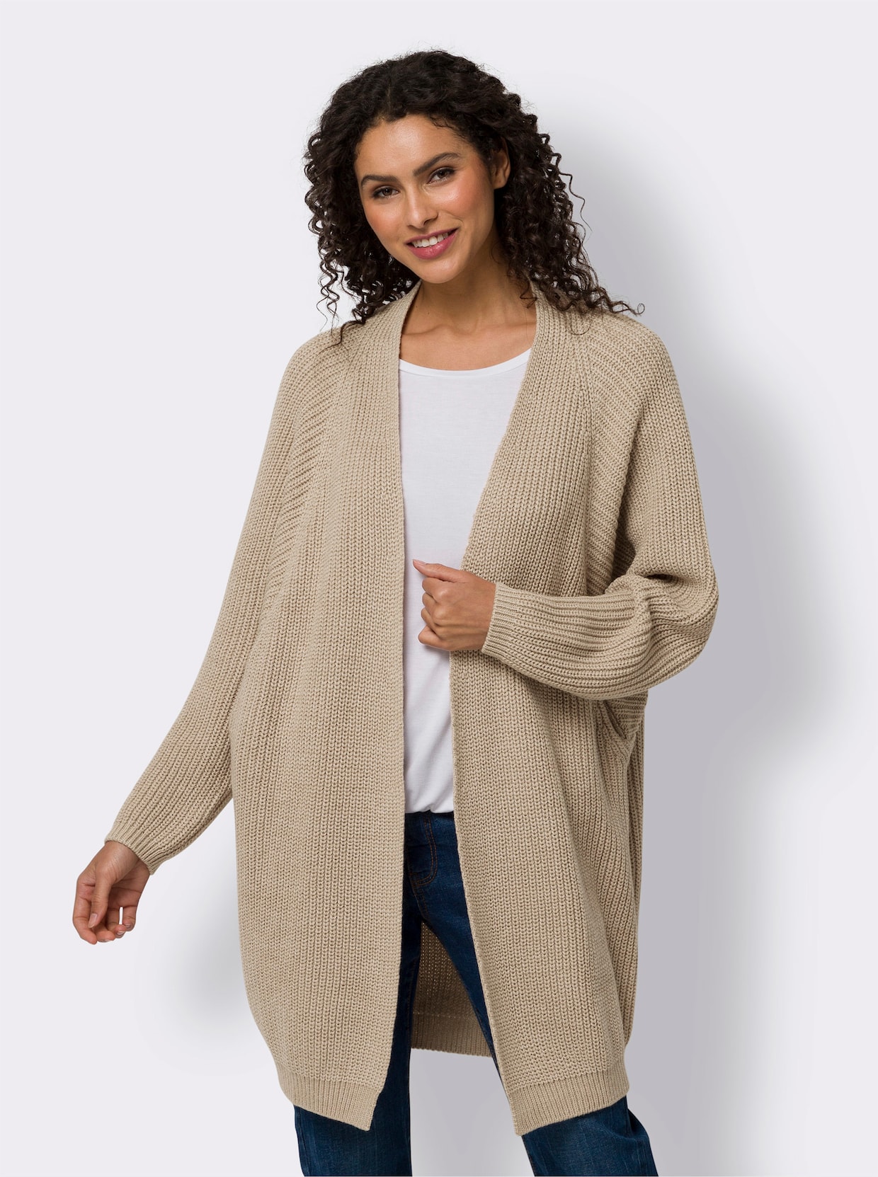 heine Vest - beige gemêleerd