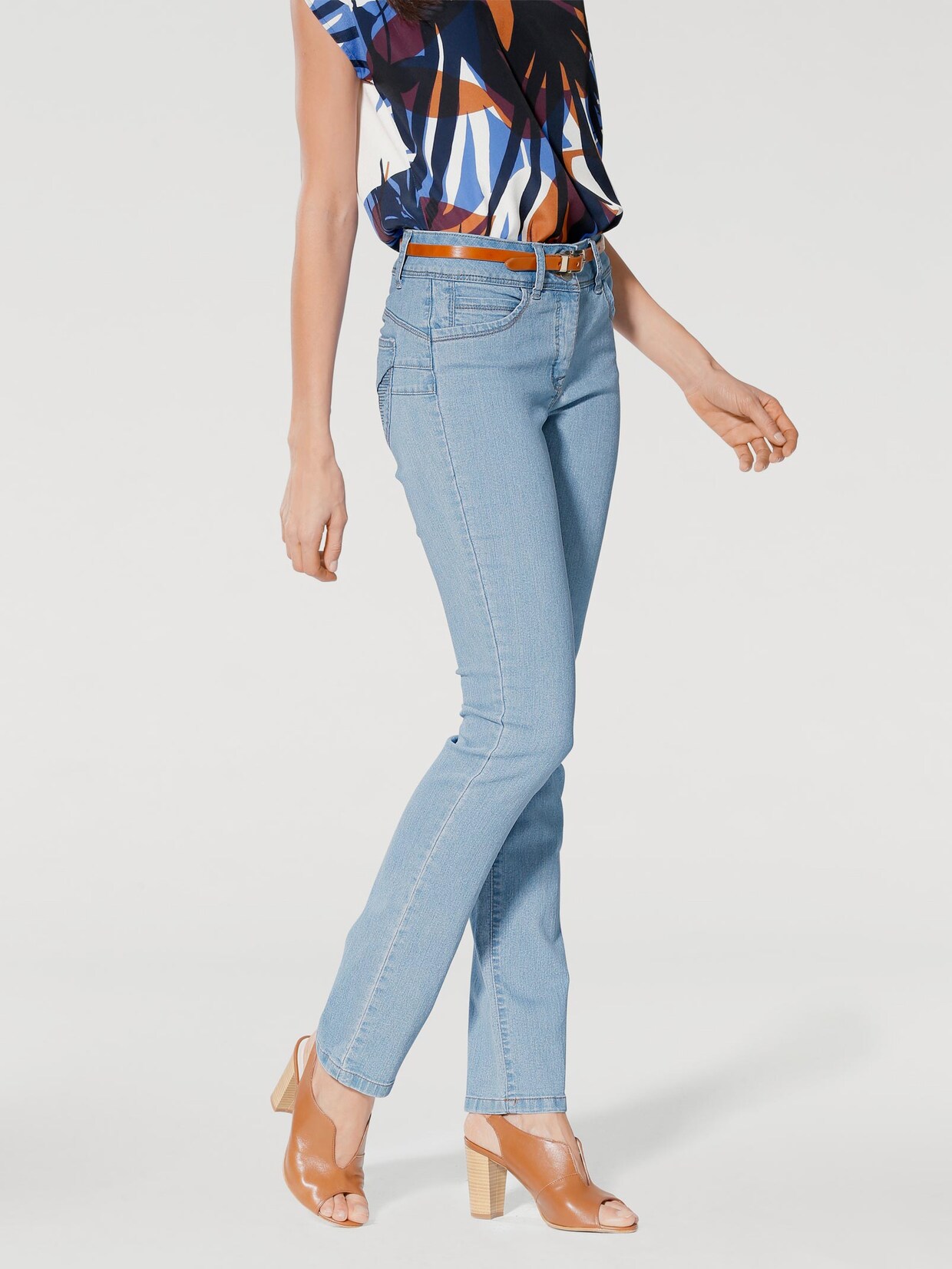 Rick Cardona Bauchweg-Jeans - bleached