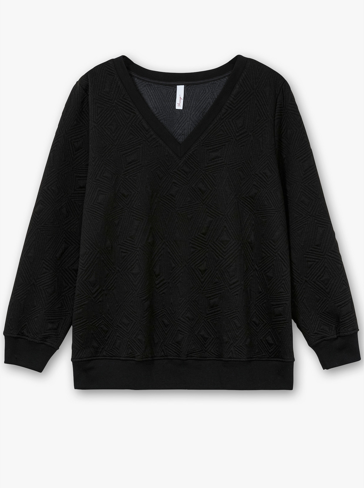 sheego Sweatshirt - schwarz