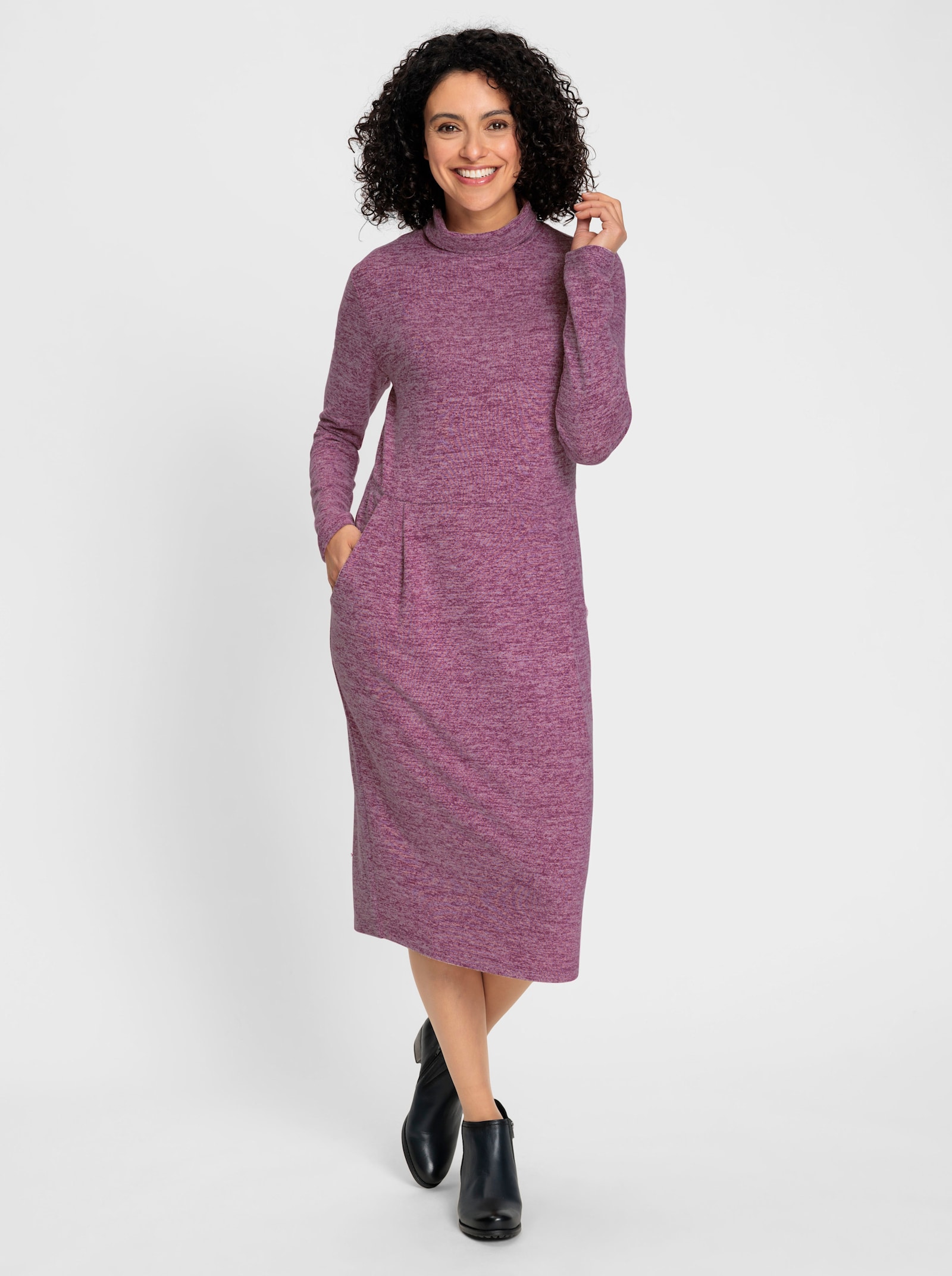 Jerseykleid in Strick-Optik - erika-meliert