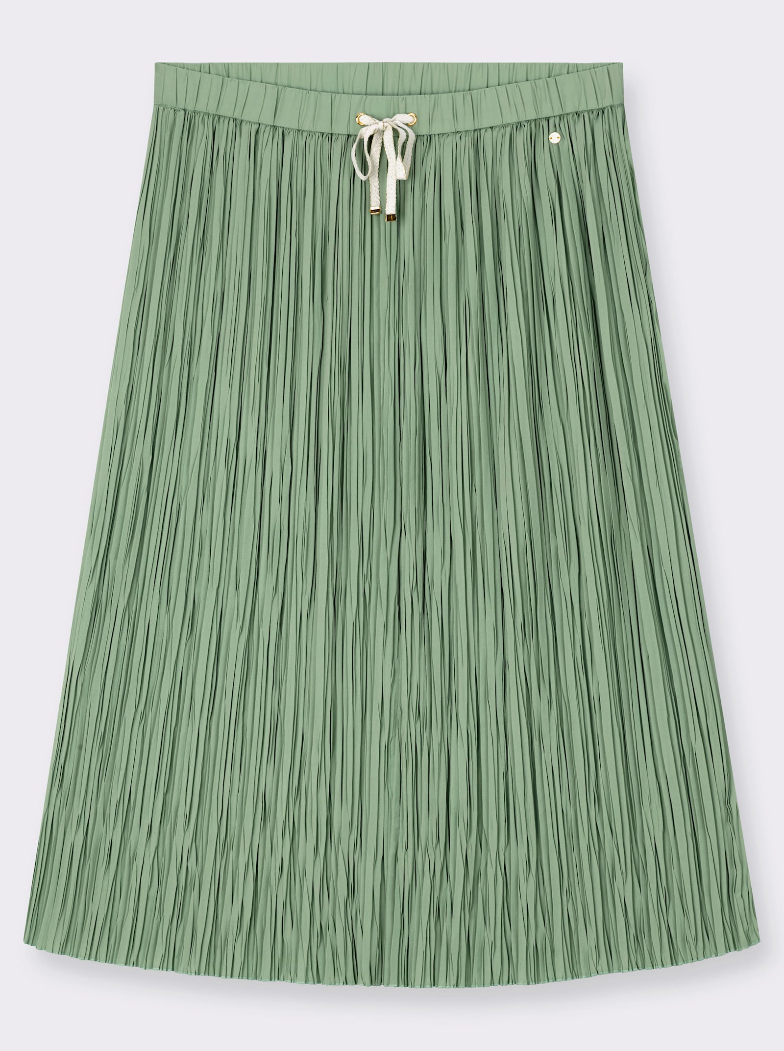 sheego Sommerrock mit Crinkle-Effekt - eucalyptus