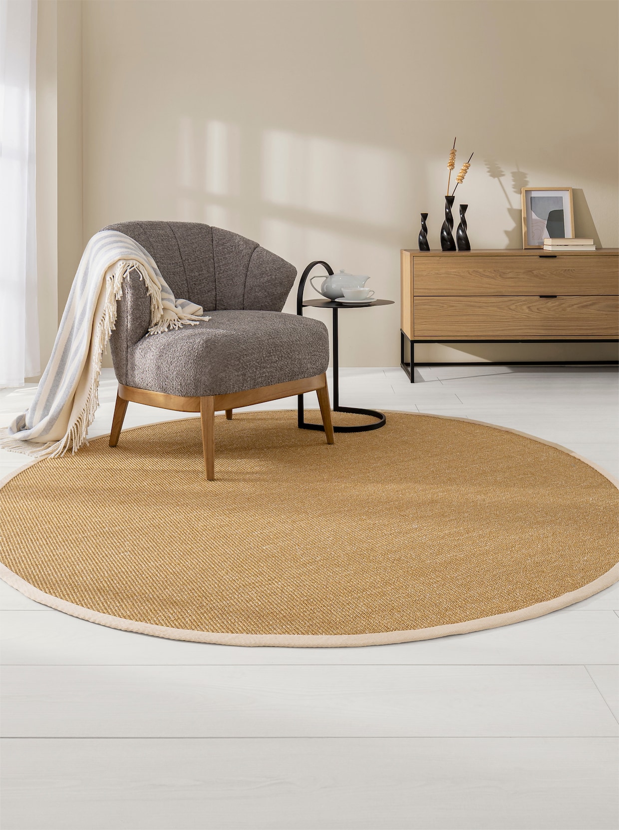 heine home Tapis en sisal - couleur ivoire