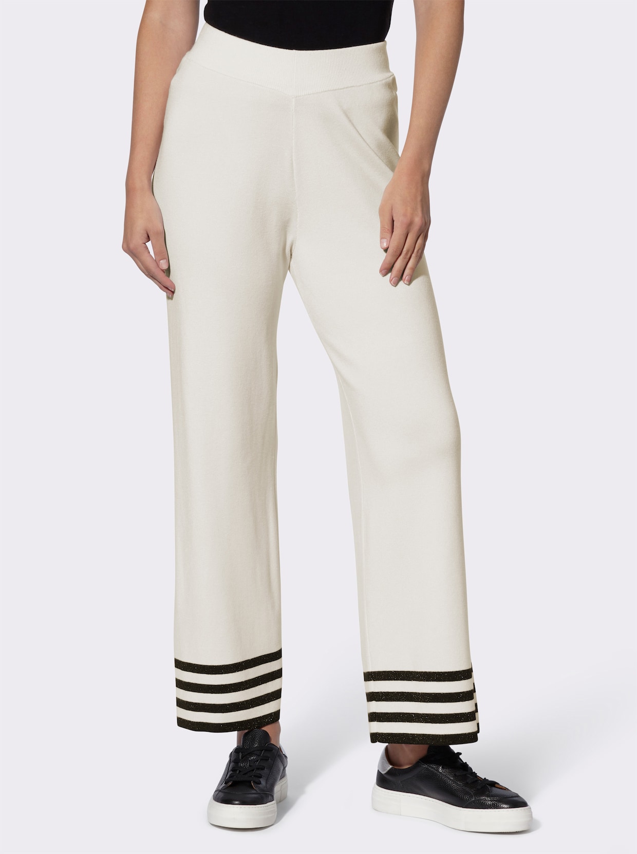 heine Broek van tricot - ecru