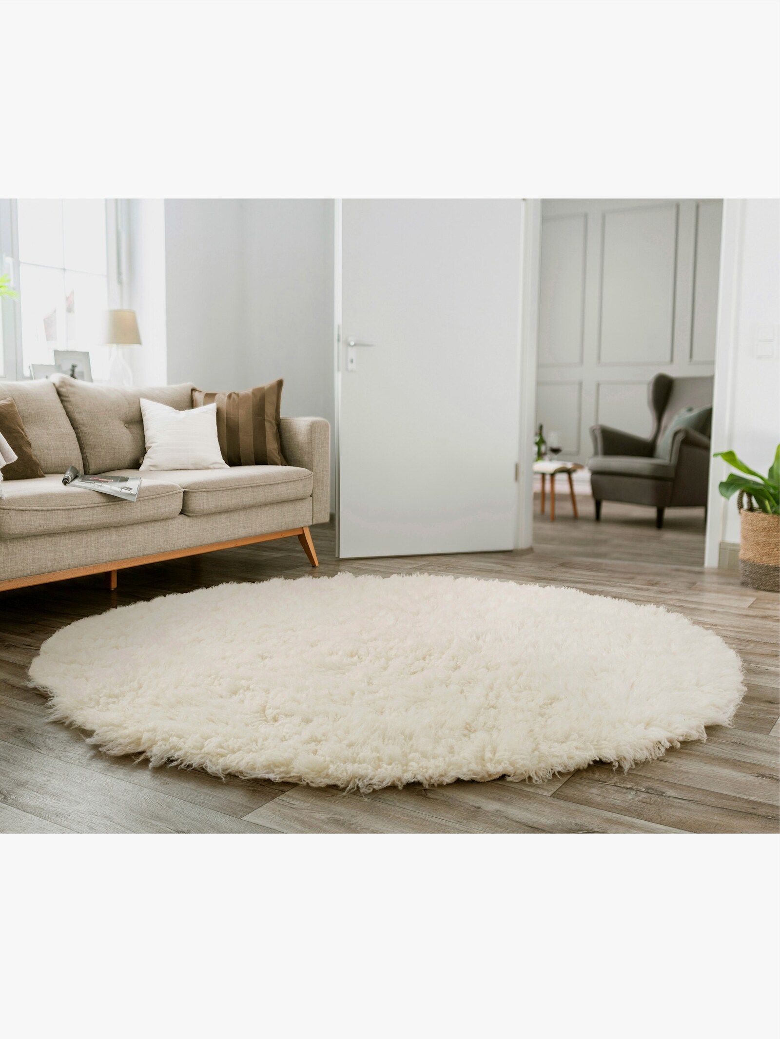 Theko Handwebteppich - natur