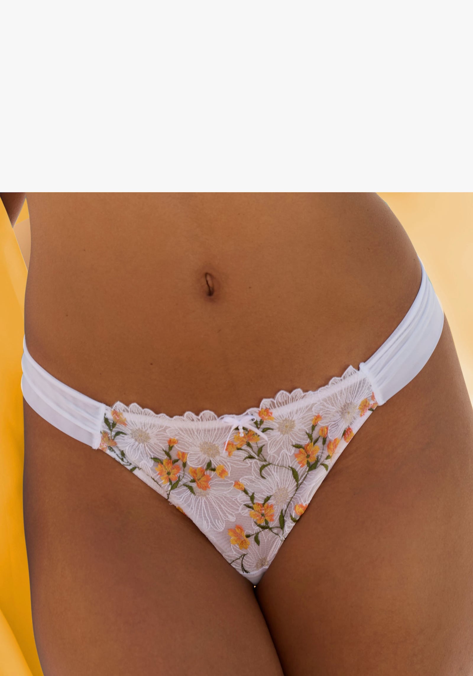 LASCANA String - blanc-orange