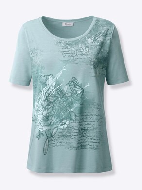 Shirt - kalkmint-jade-bedruckt