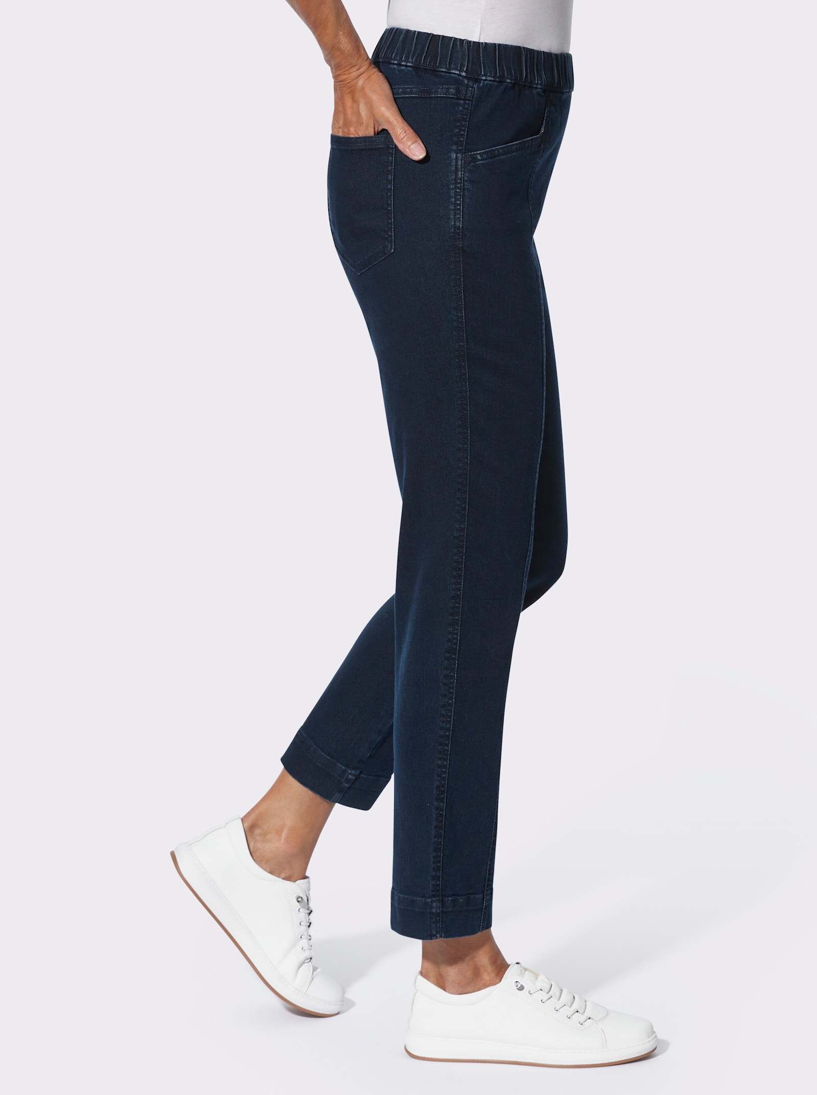 Stretch-Hose mit Teilungsnaht vorne - dark blue