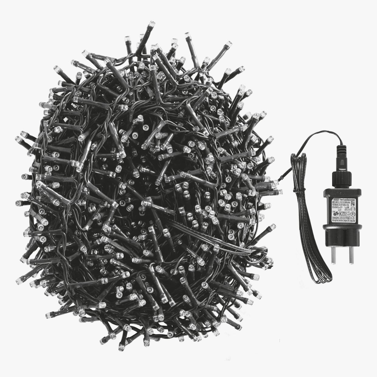 my home LED-Lichterkette - schwarz