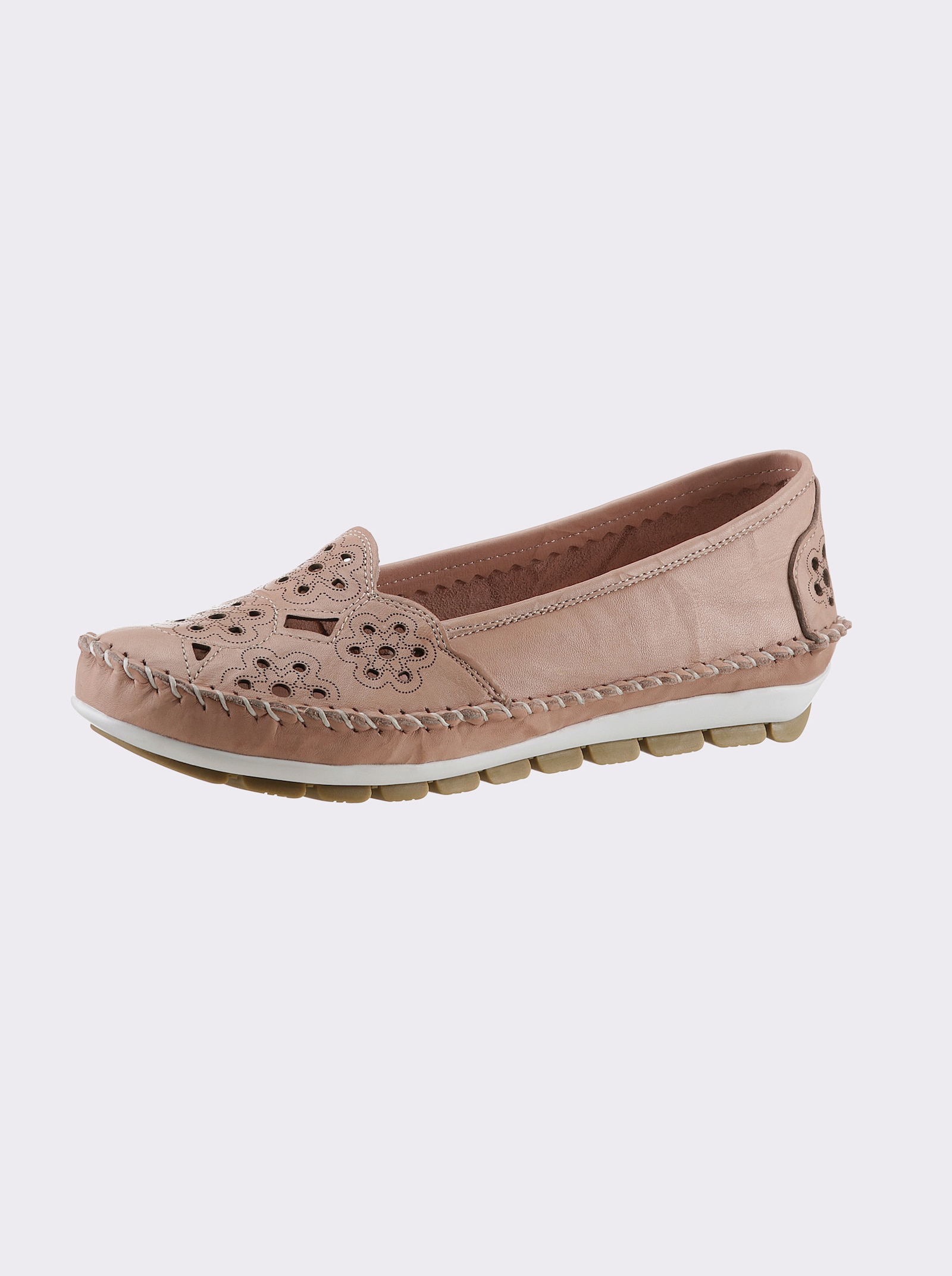 Gemini Slipper mit Wechselfußbett - rosenholz