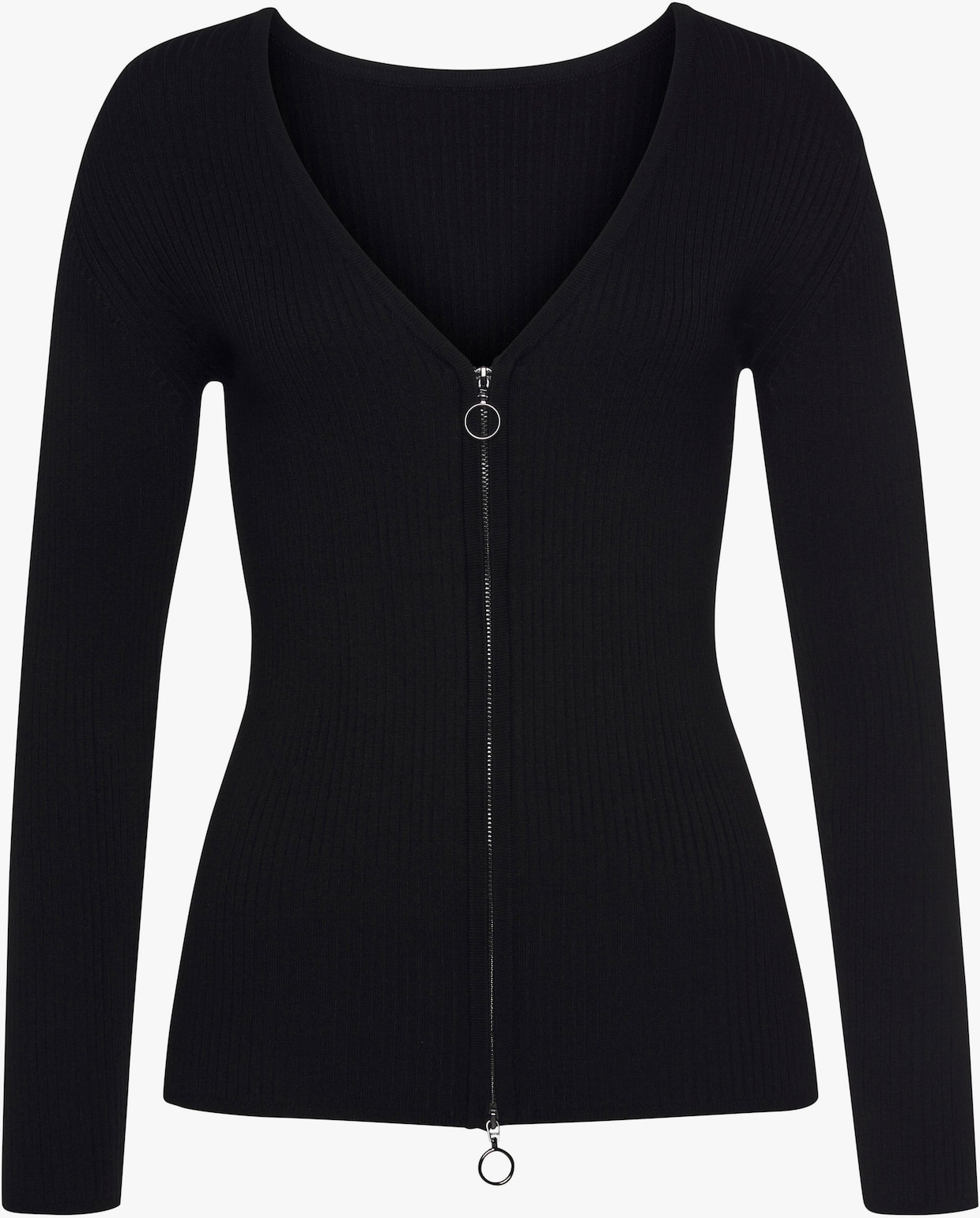 LASCANA Veste en tricot - noir