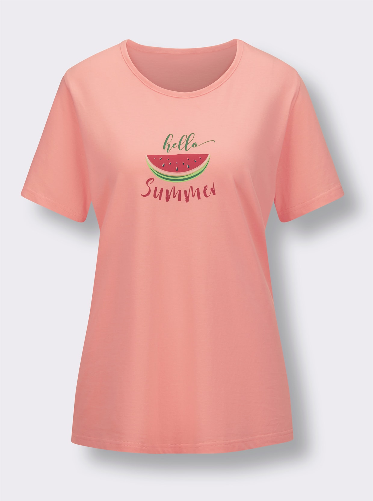 Shorty - papaya-pistazie-gestreift