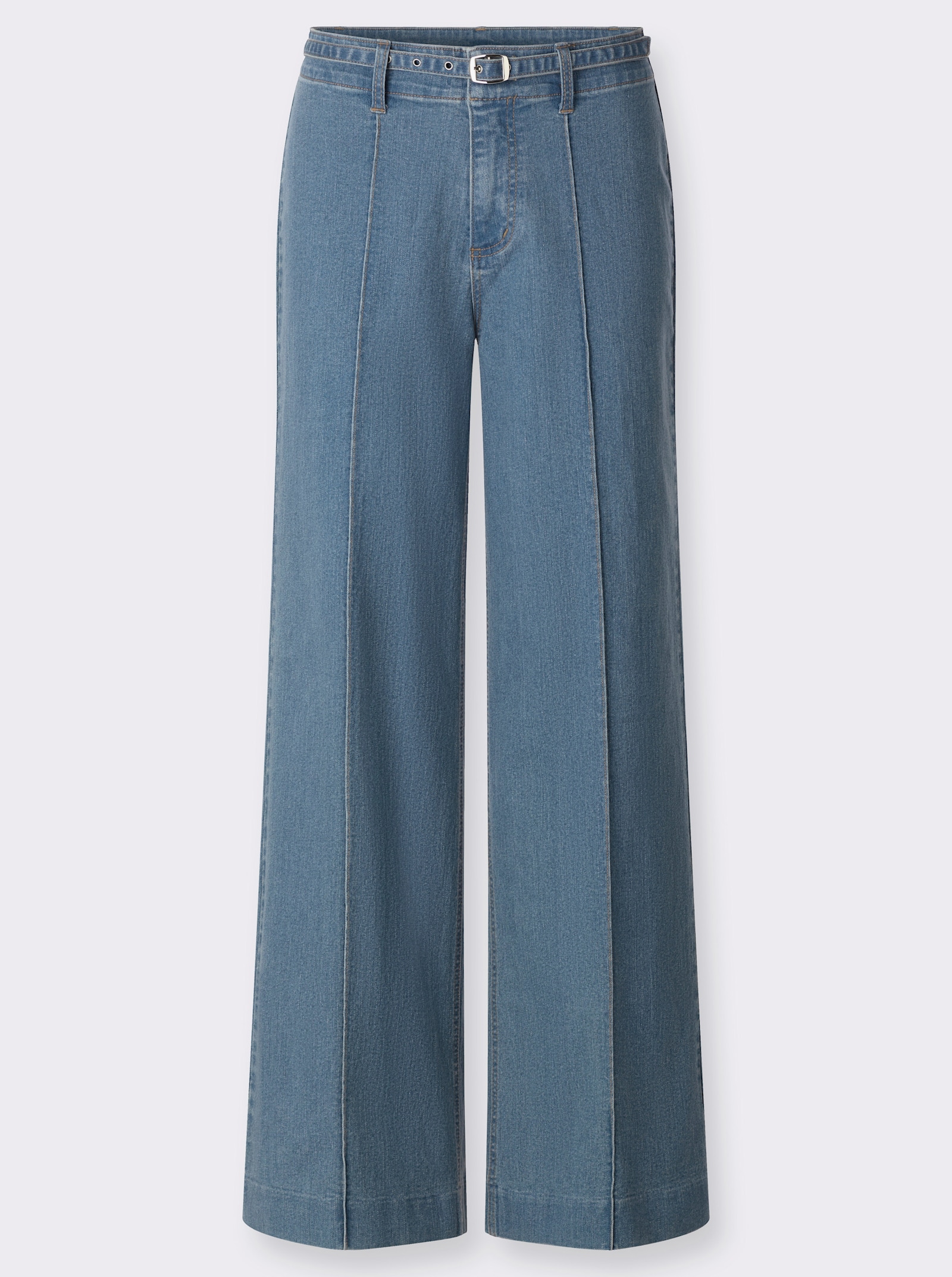  Jeans mit Biese vorne - blue-bleached
