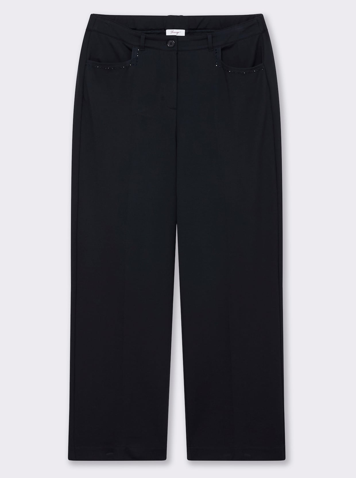 sheego Jerseybroek - diepblauw