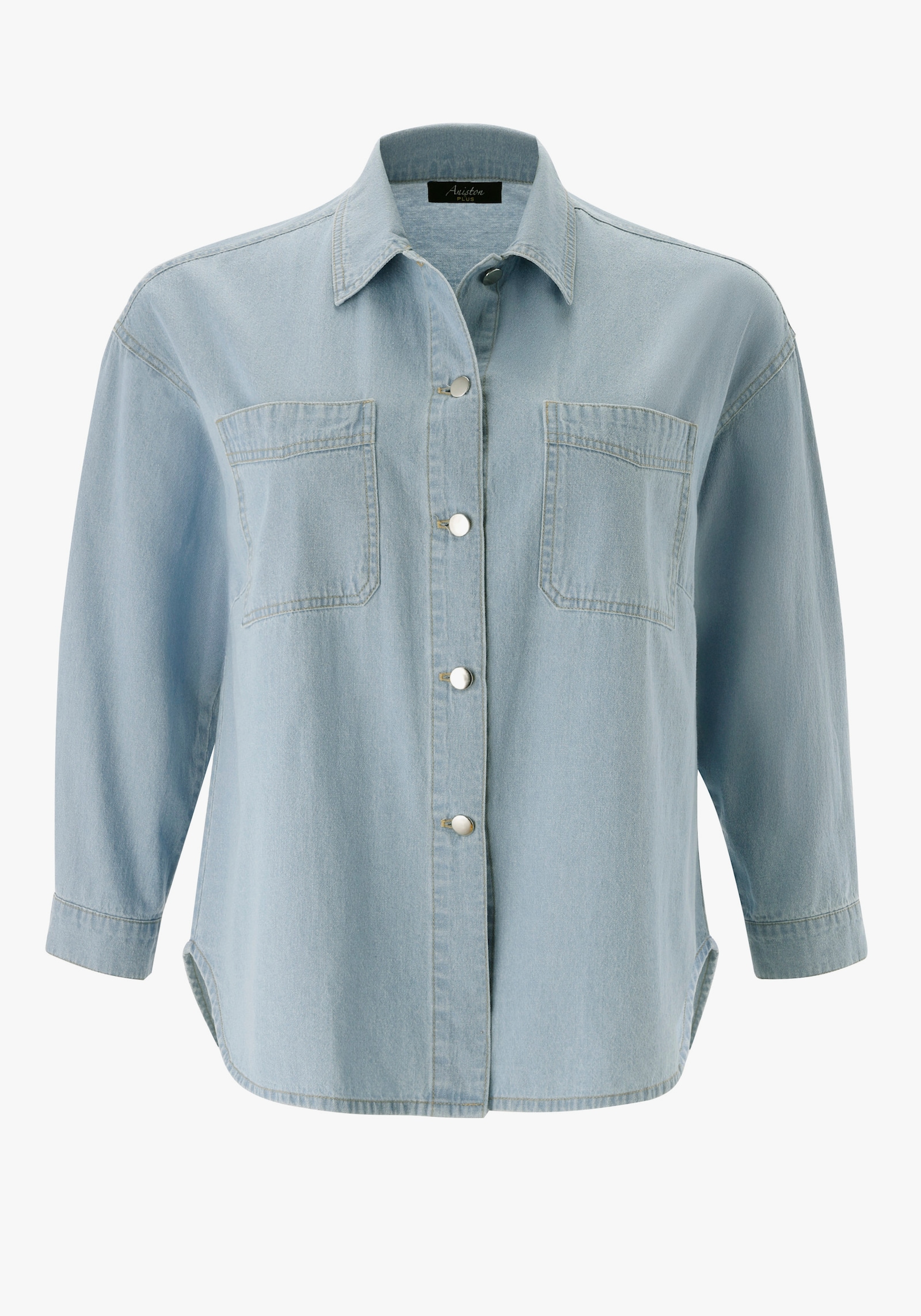 Aniston PLUS Jeansbluse - bleached
