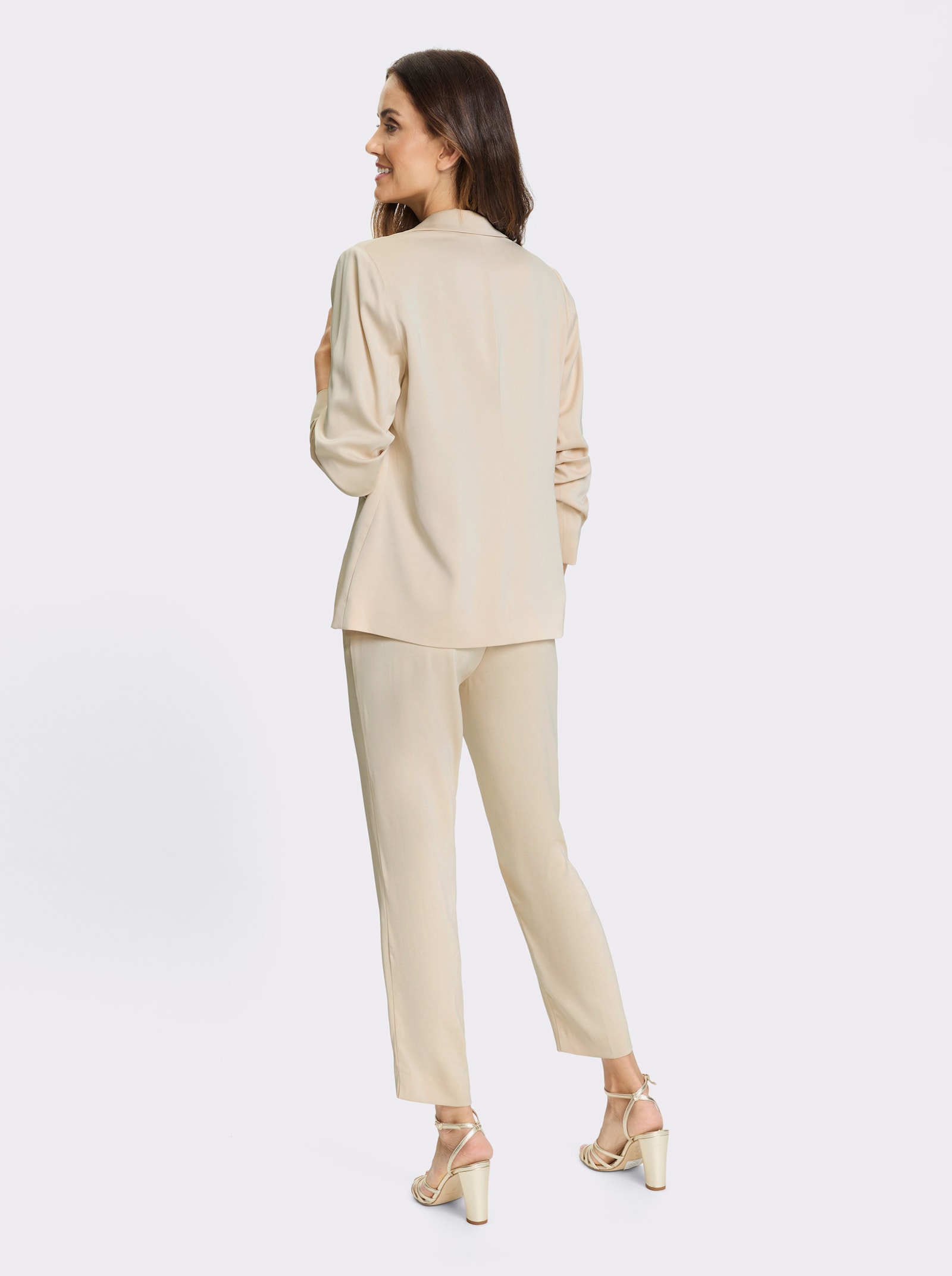 heine Hosenanzug mit leichtem Glanz - elfenbein