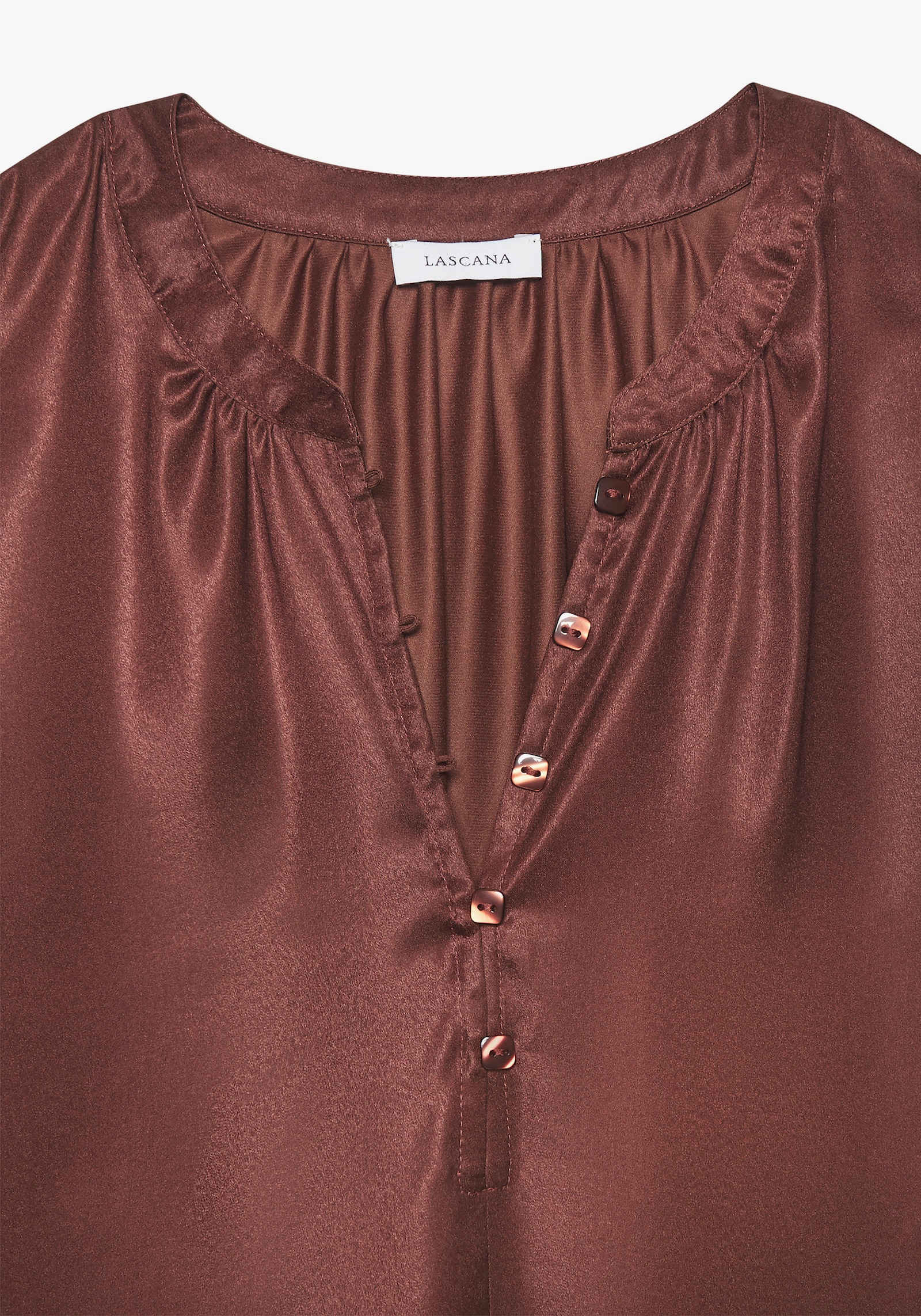 LASCANA Satinbluse - braun