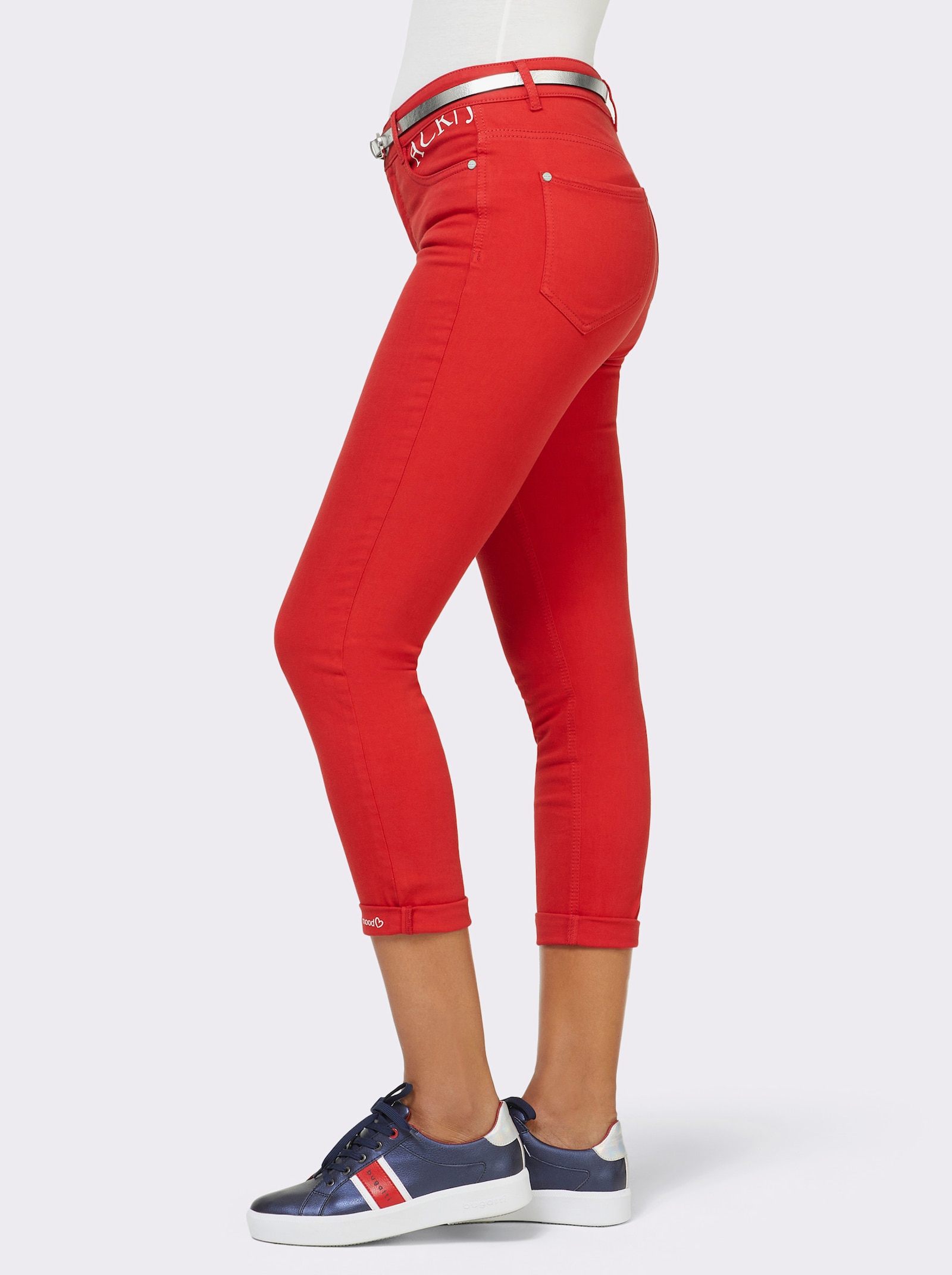 Ascari 5-Pocket-Jeans mit Push-up-Effekt - rot