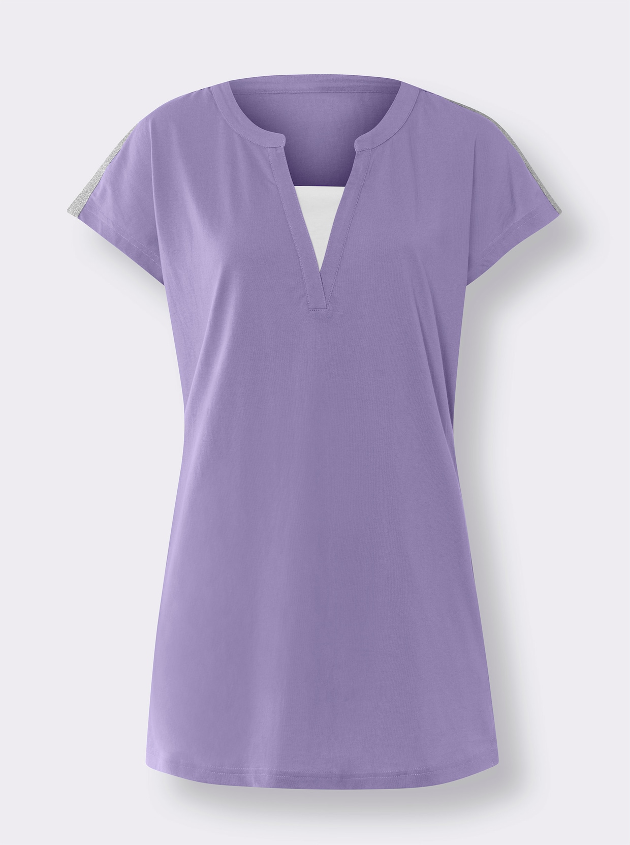 Lang shirt - lavendel