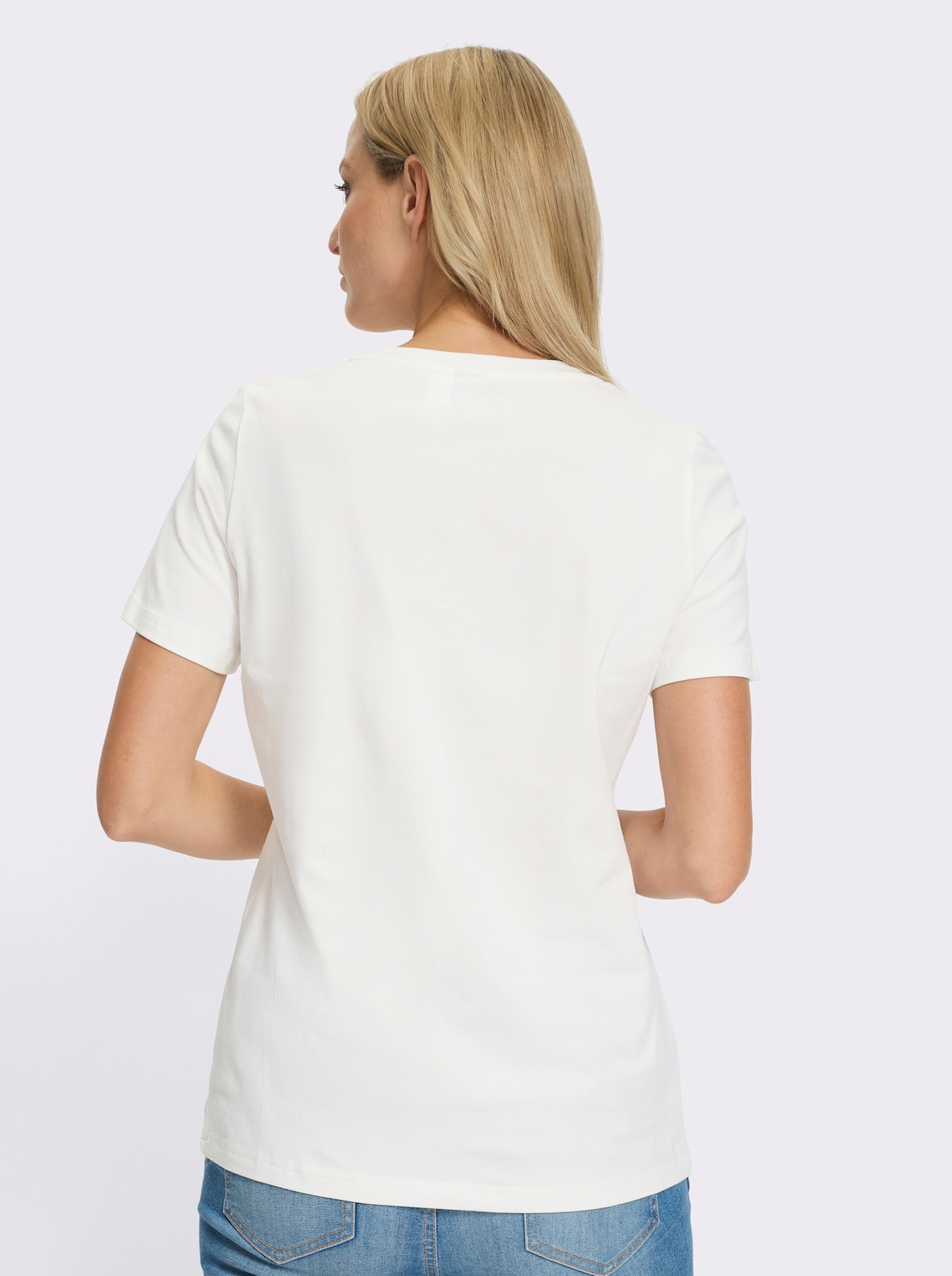 heine T-shirt à manches courtes - écru