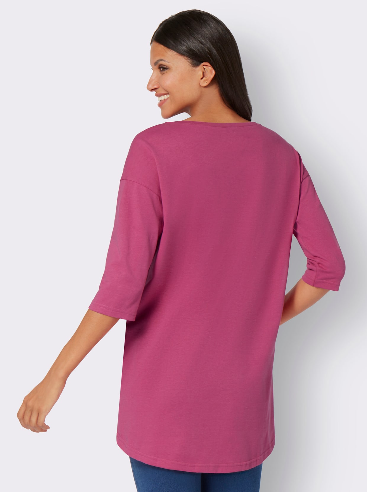 Dlhé tričko - purpurová