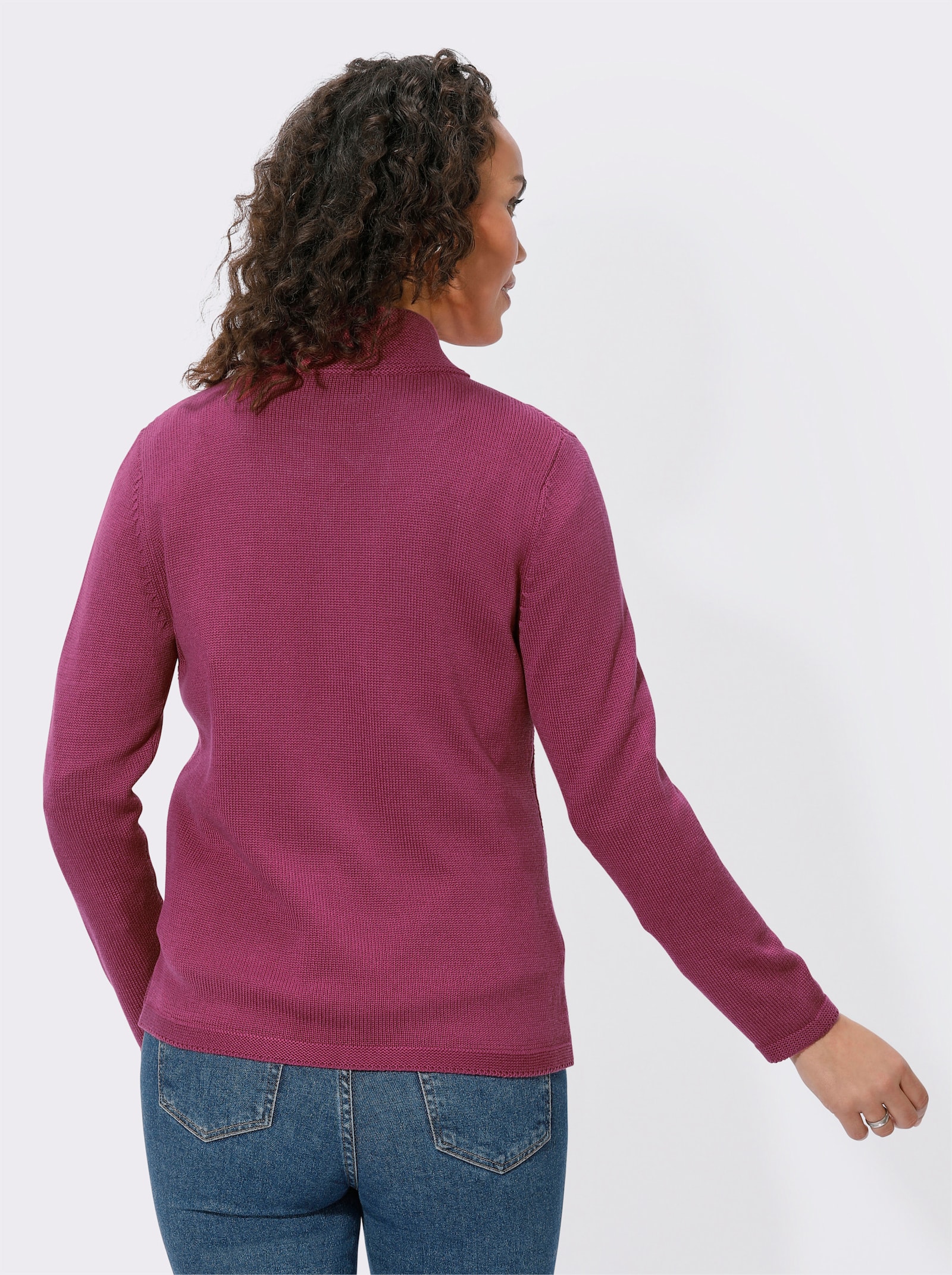 Strickjacke mit 2-Wege-Zipper - erika