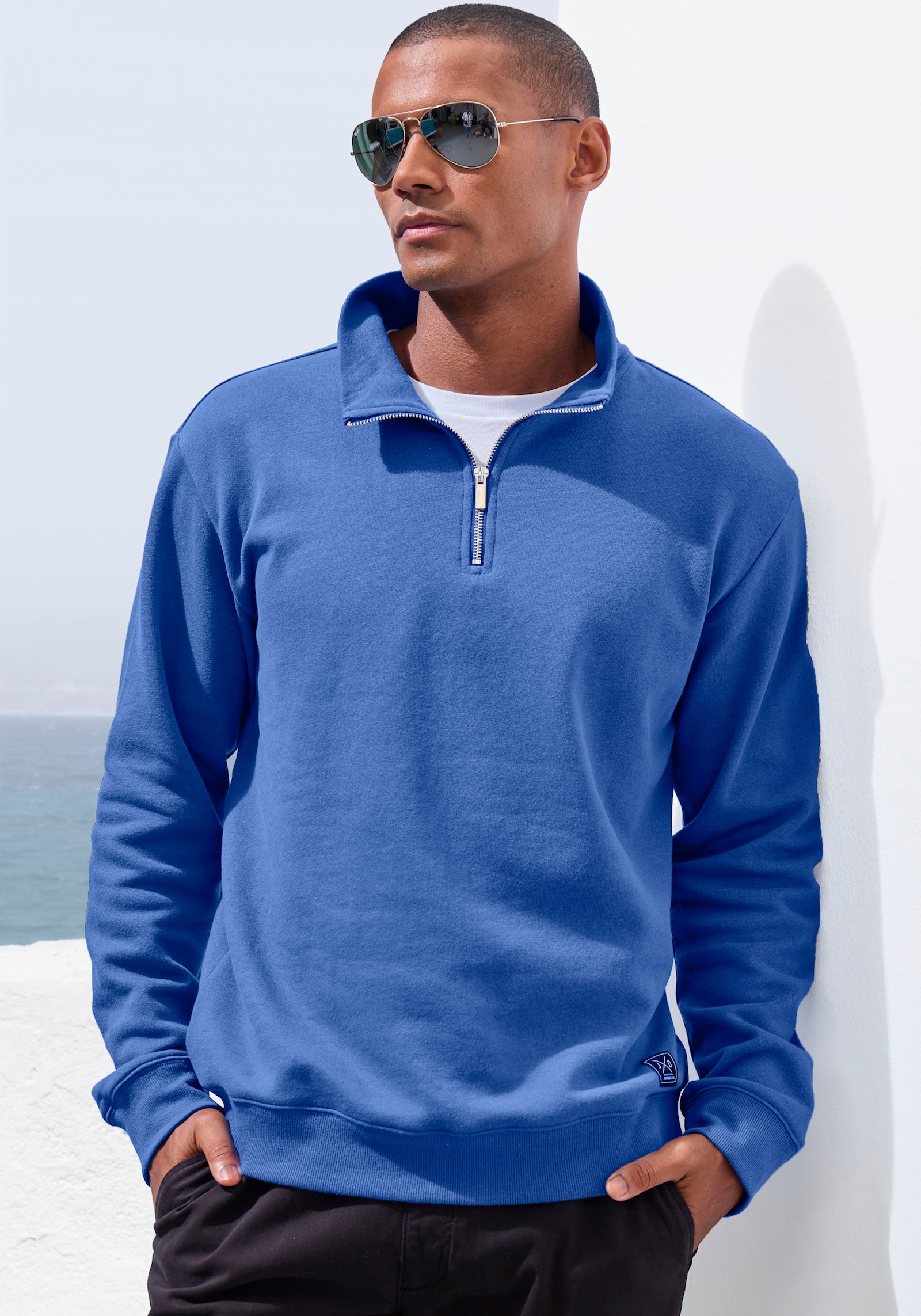 John Devin Sweatshirt - blau