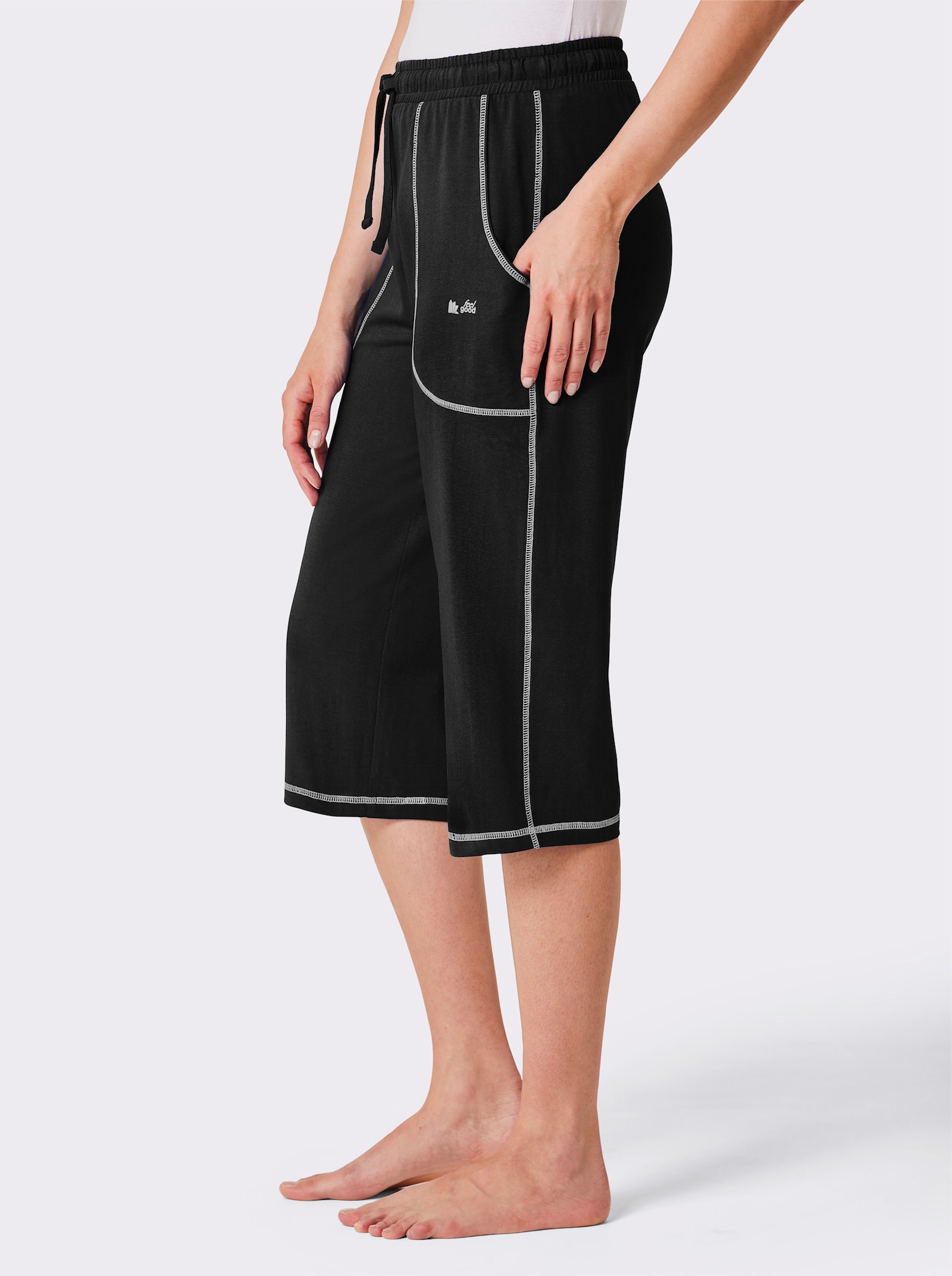 feel good Capri-legging - zwart