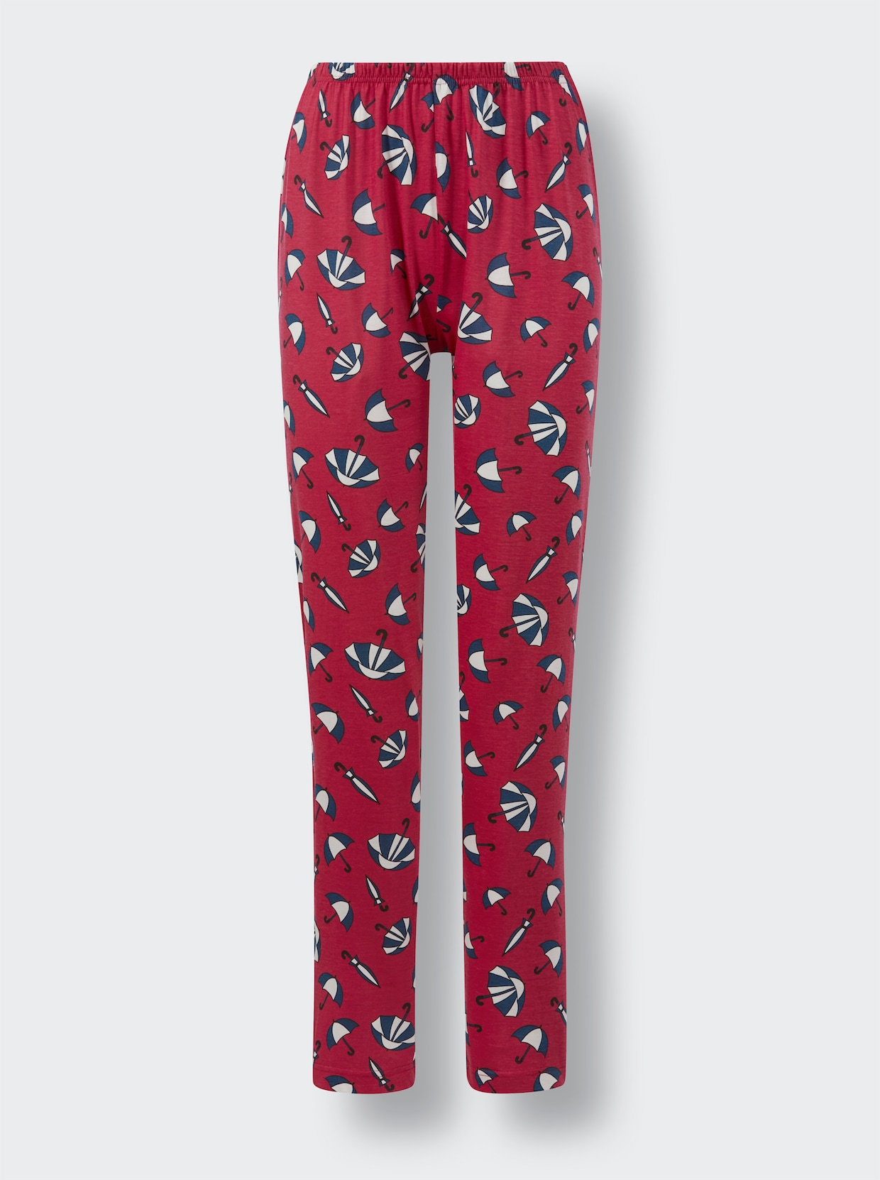 wäschepur Schlafanzug - dunkelblau-rot-bedruckt