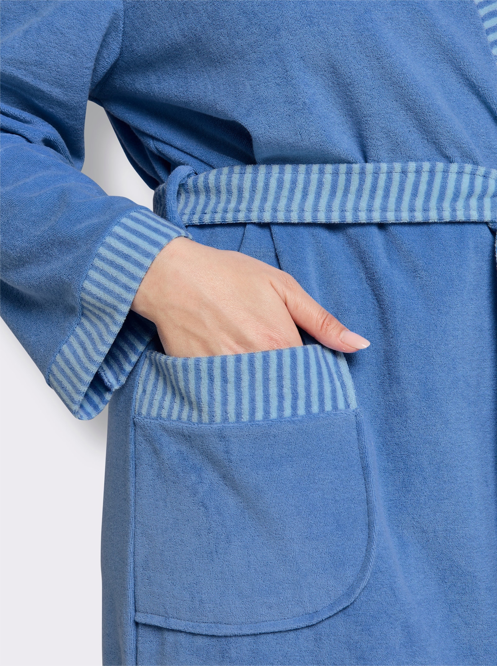 Comtessa Damenbademantel - blau