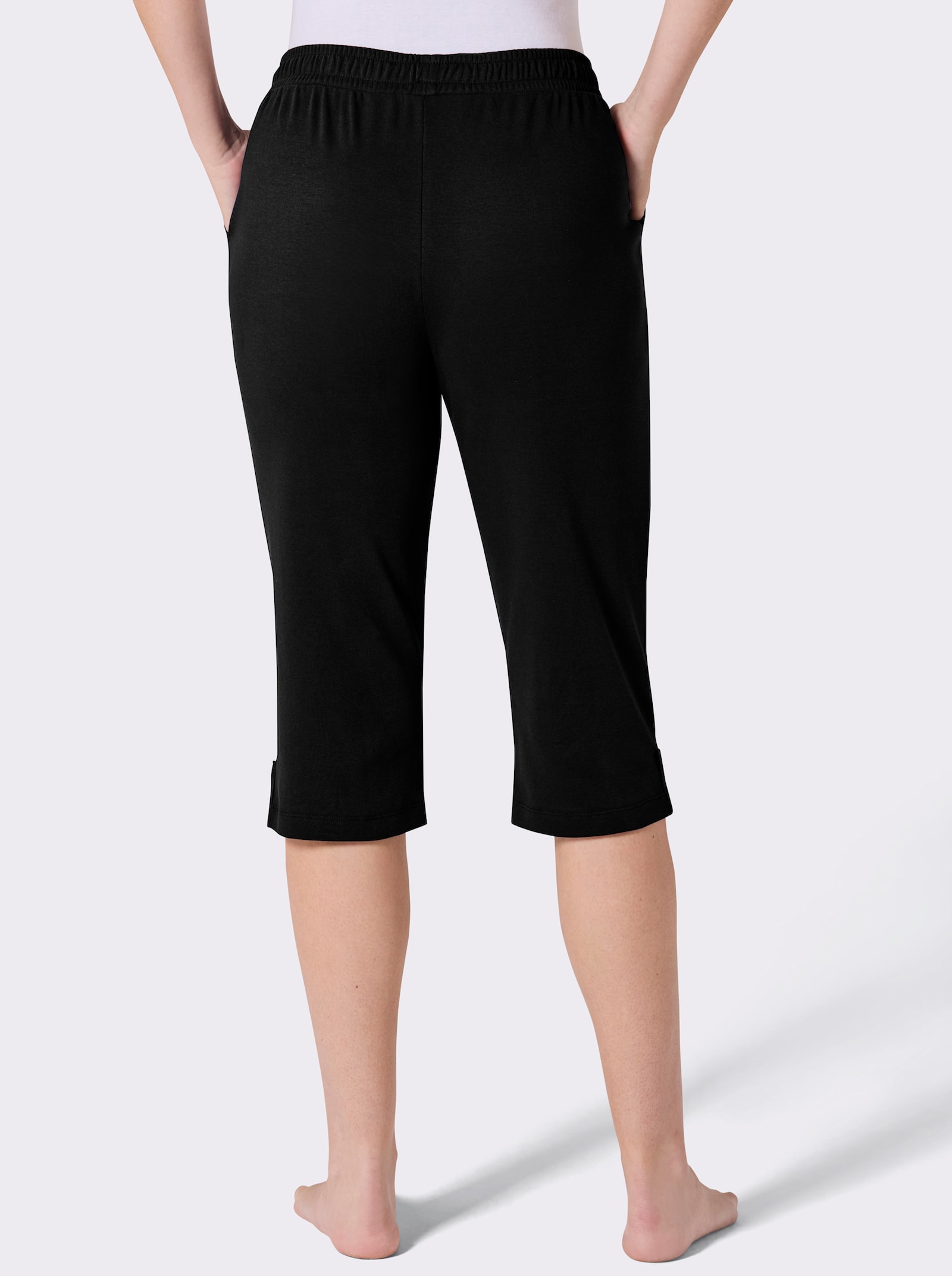 feel good 3/4-Hose in Interlock-Qualität - schwarz