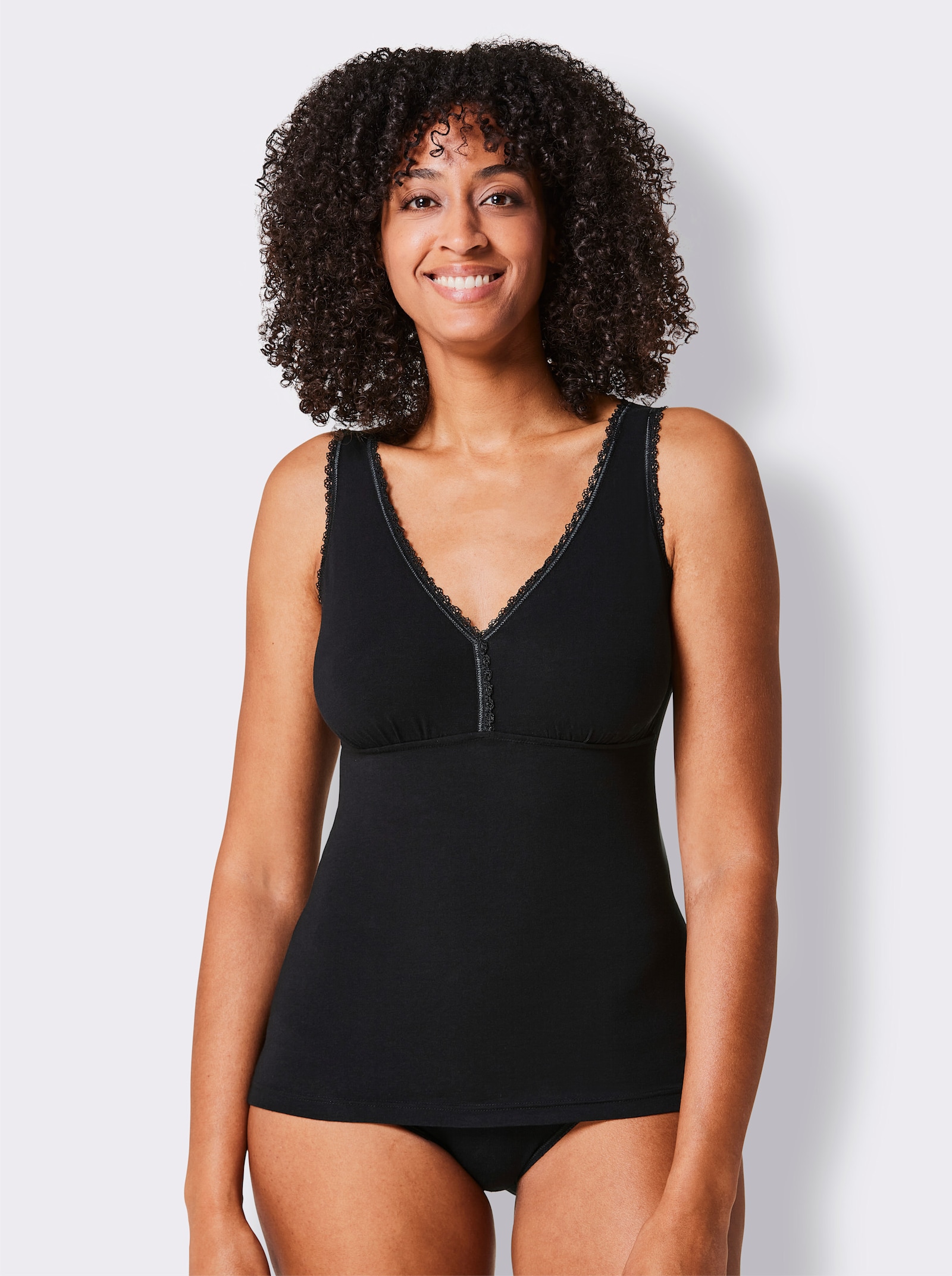 wäschepur Bh-linne utan bygel - svart