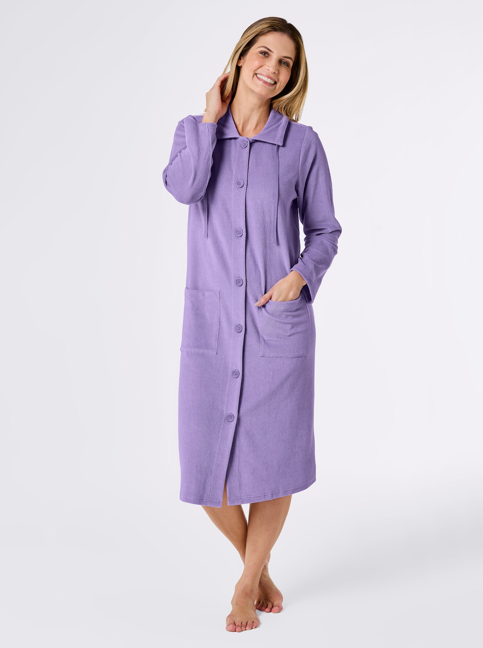 feel good Bademantel - lavendel