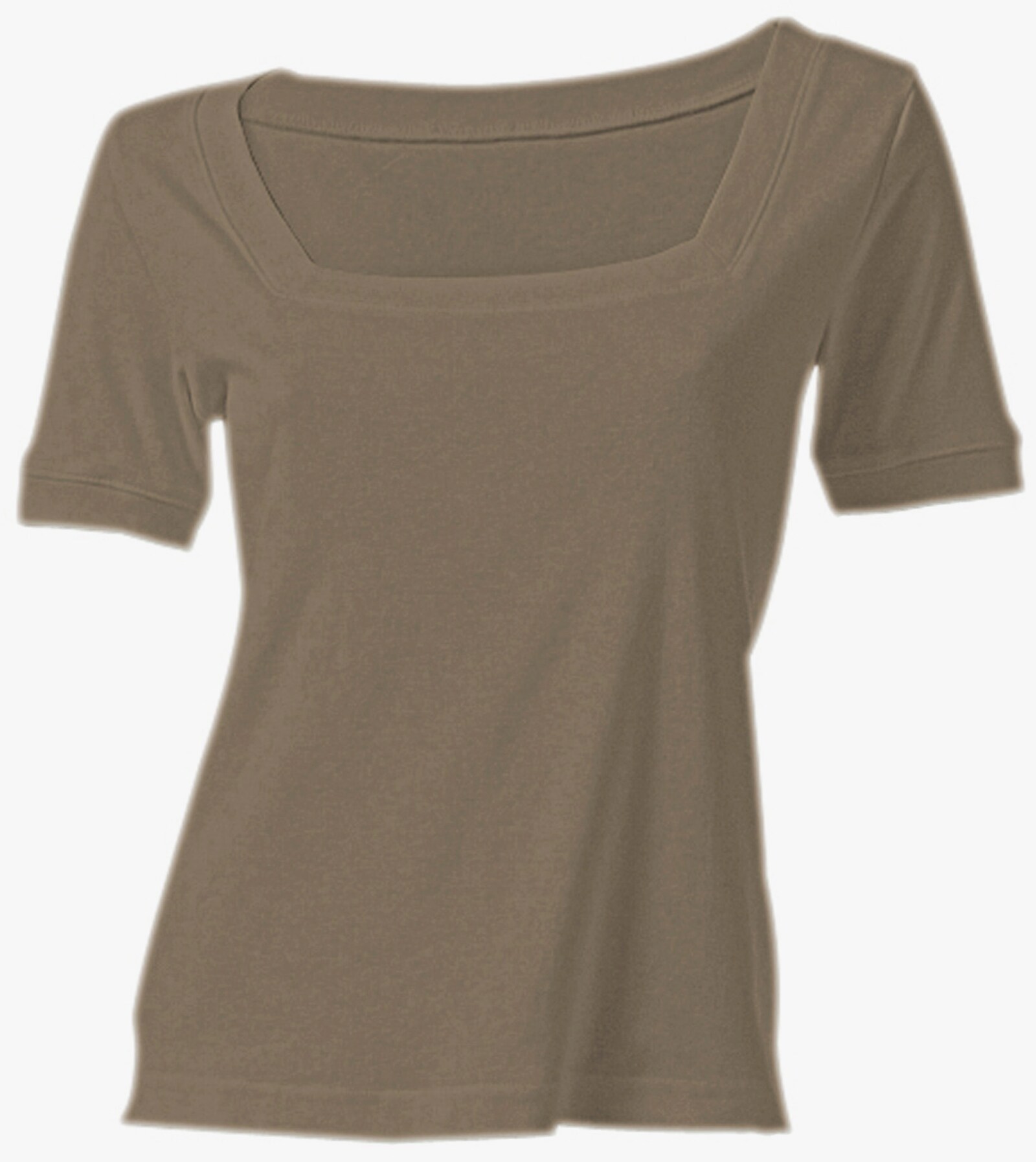 heine Shirt aus Rippenware - oliv