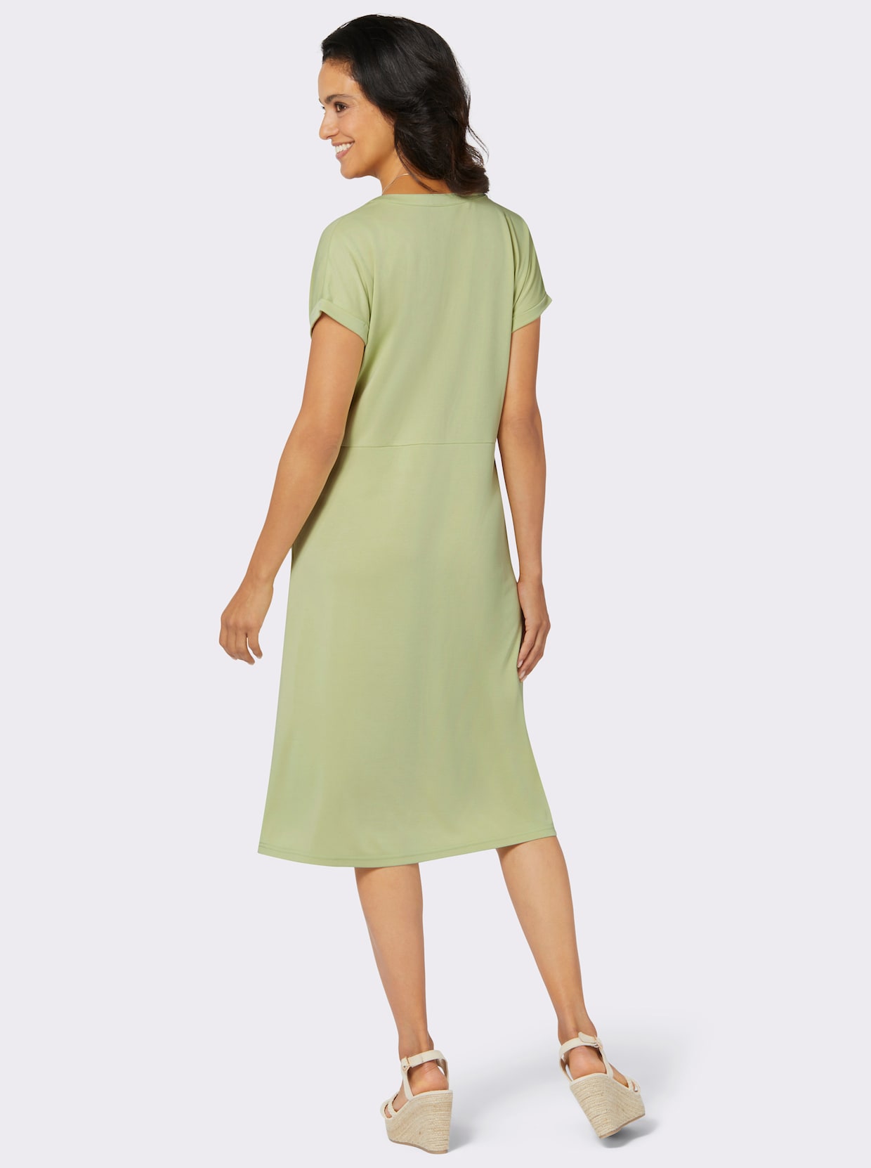 Jersey jurk - pistache