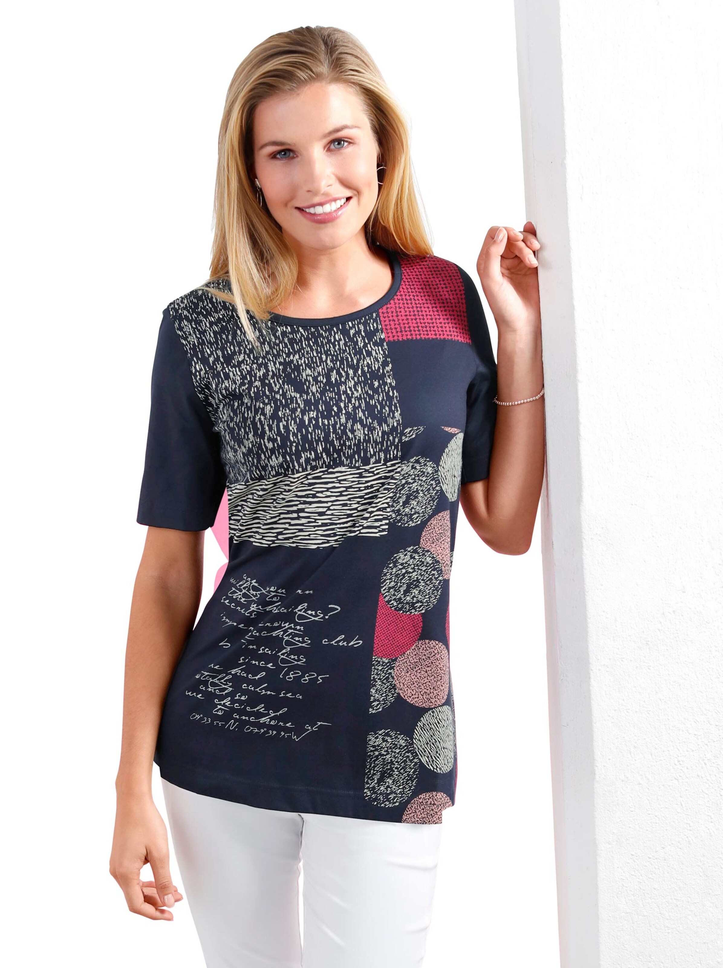 Shirt - marine-bedruckt