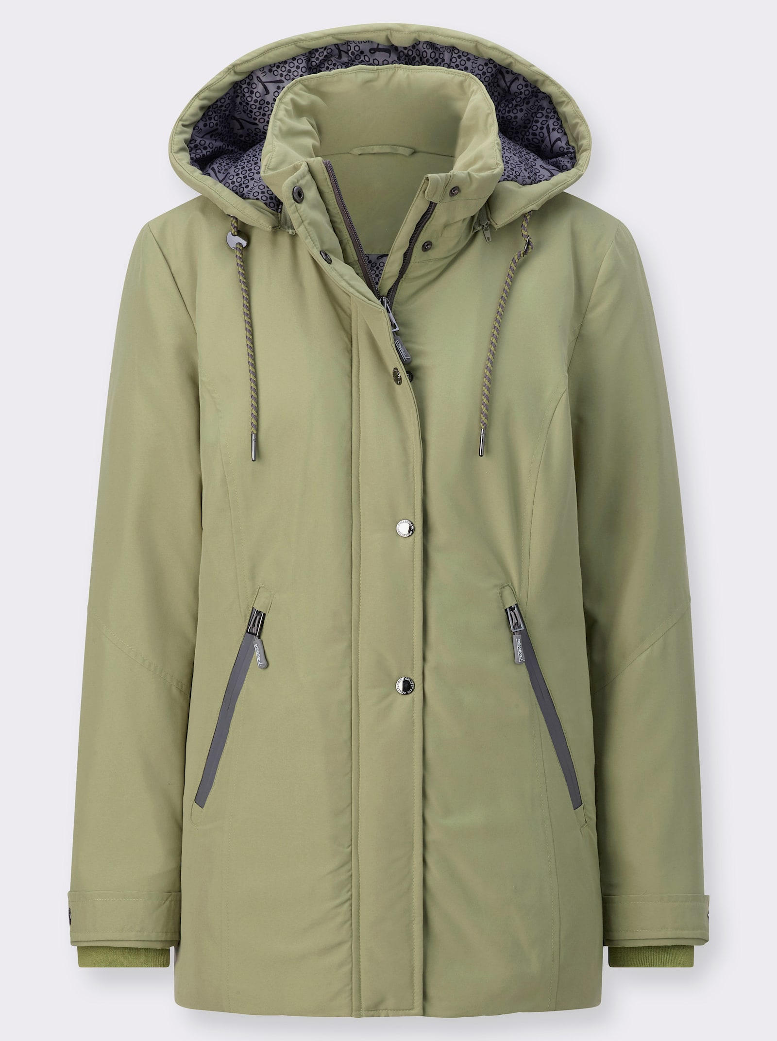 Jacke mit weitenregulierbaren Ärmeln - schilf