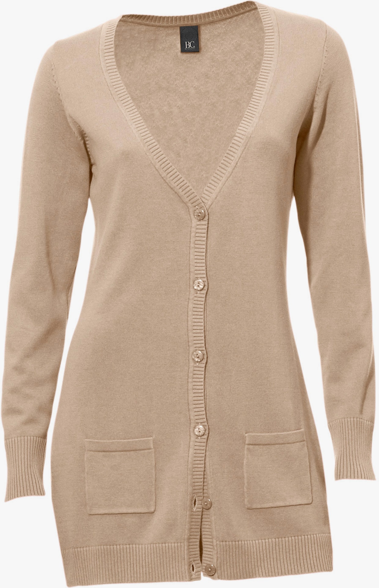 heine Veste en tricot fin - beige