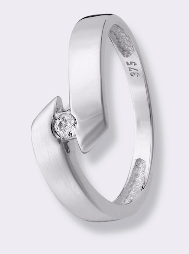 Bague - Or blanc 375