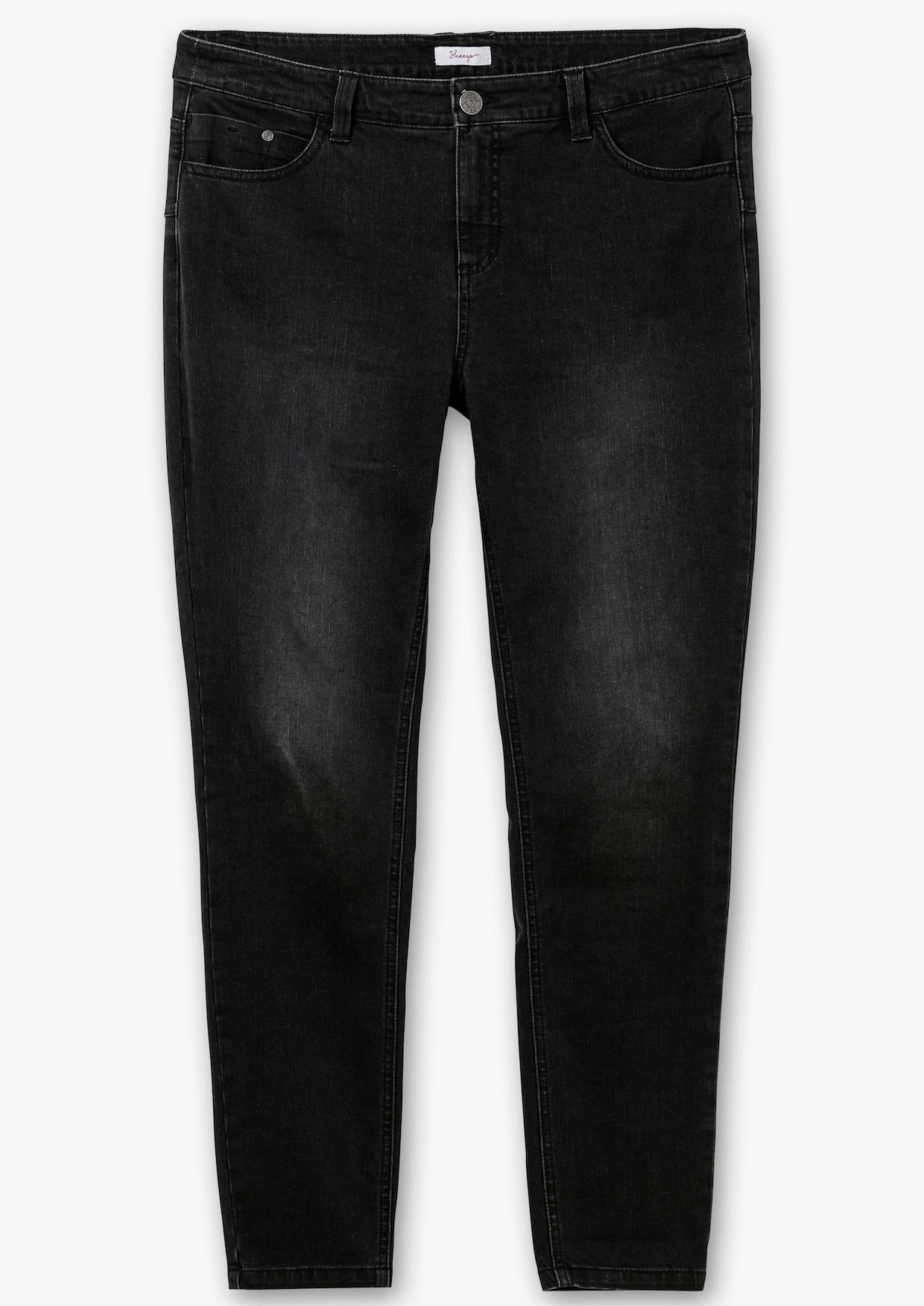 sheego Skinny Jeans - black denim