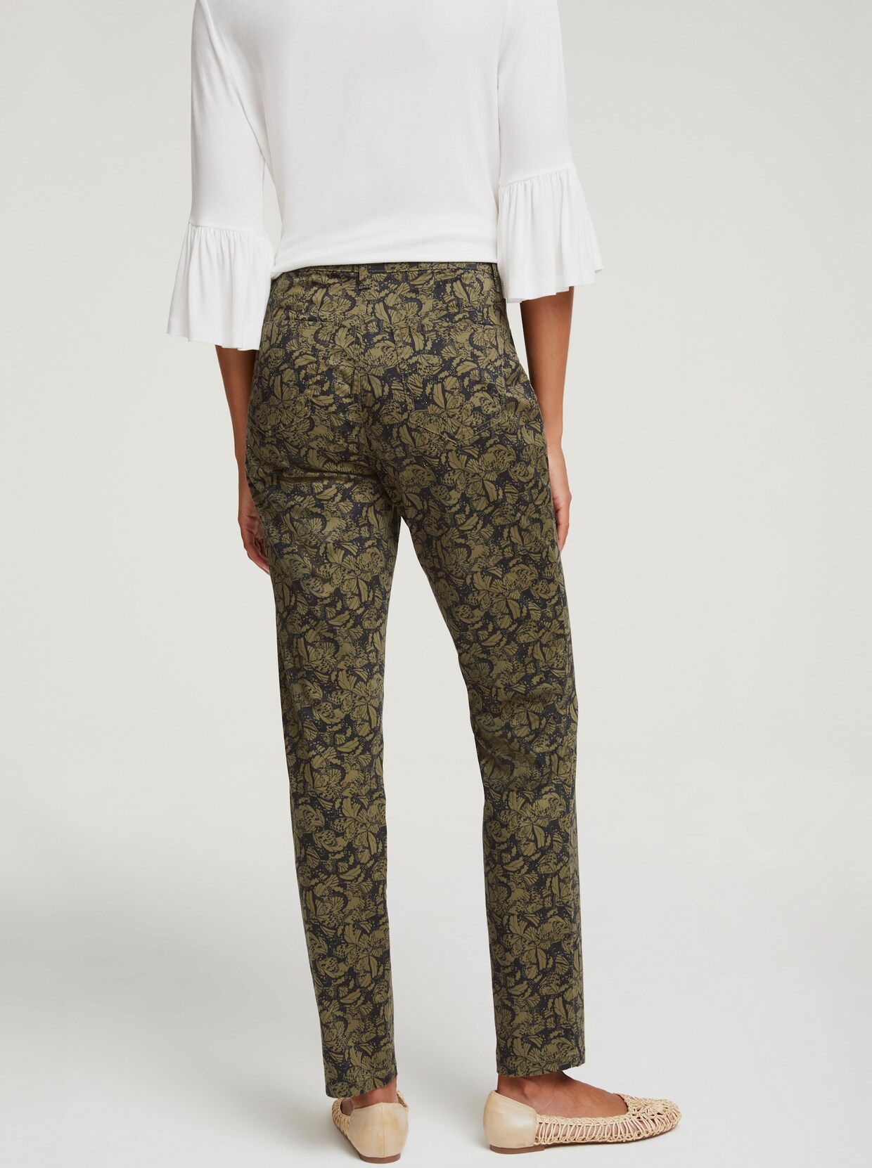 heine Druck-Hose - oliv
