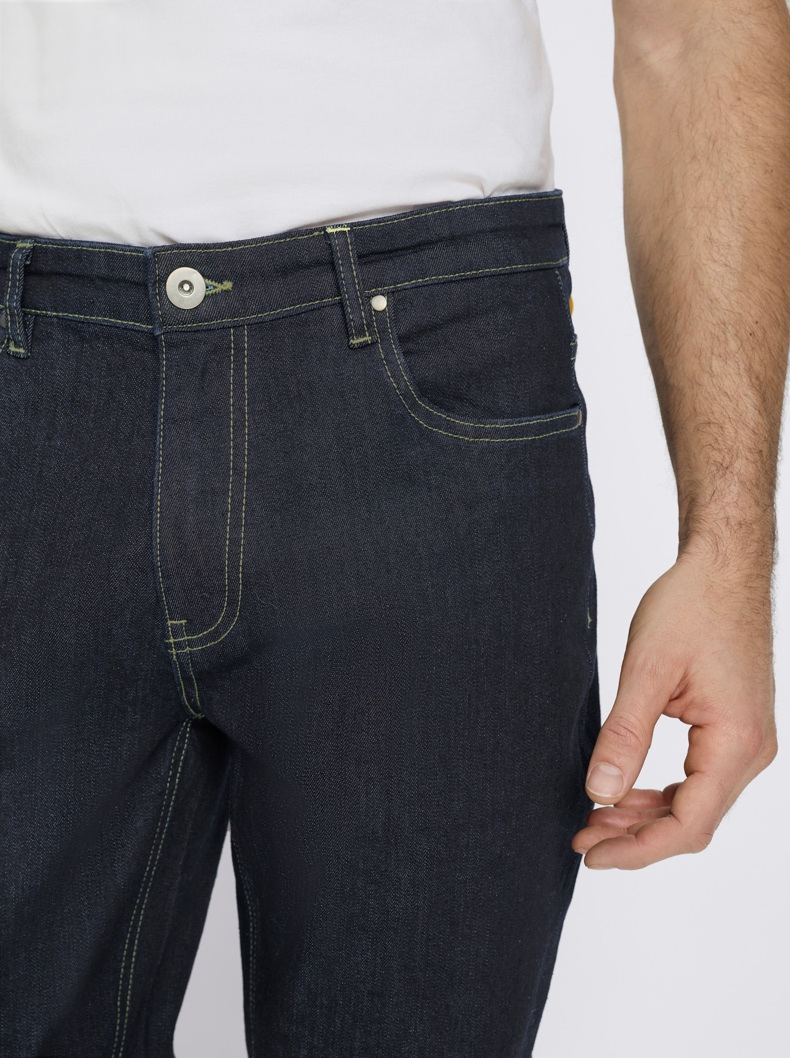 Marco Donati Jeans mit Kontrastnähten - dark blue denim