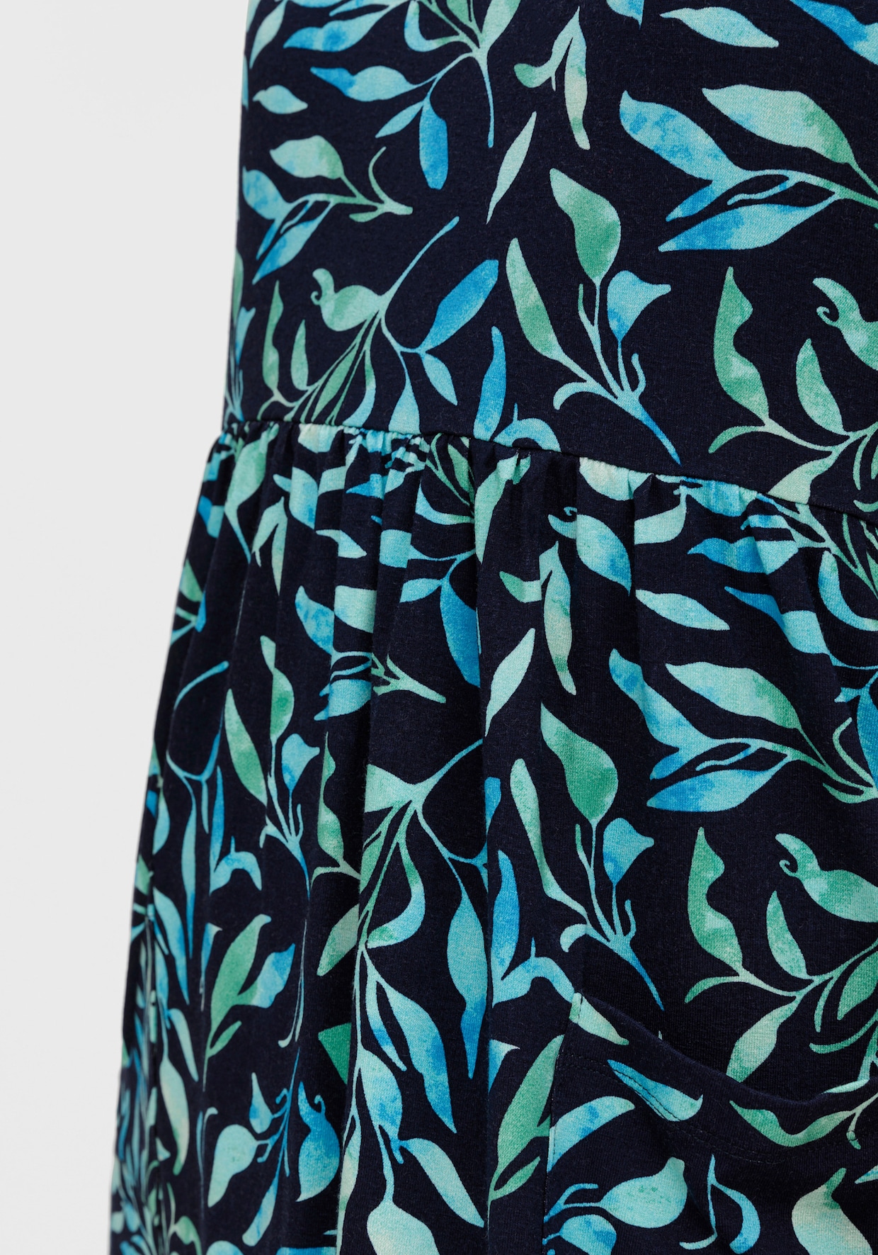 sheego Jersey jurk - marine bedrukt