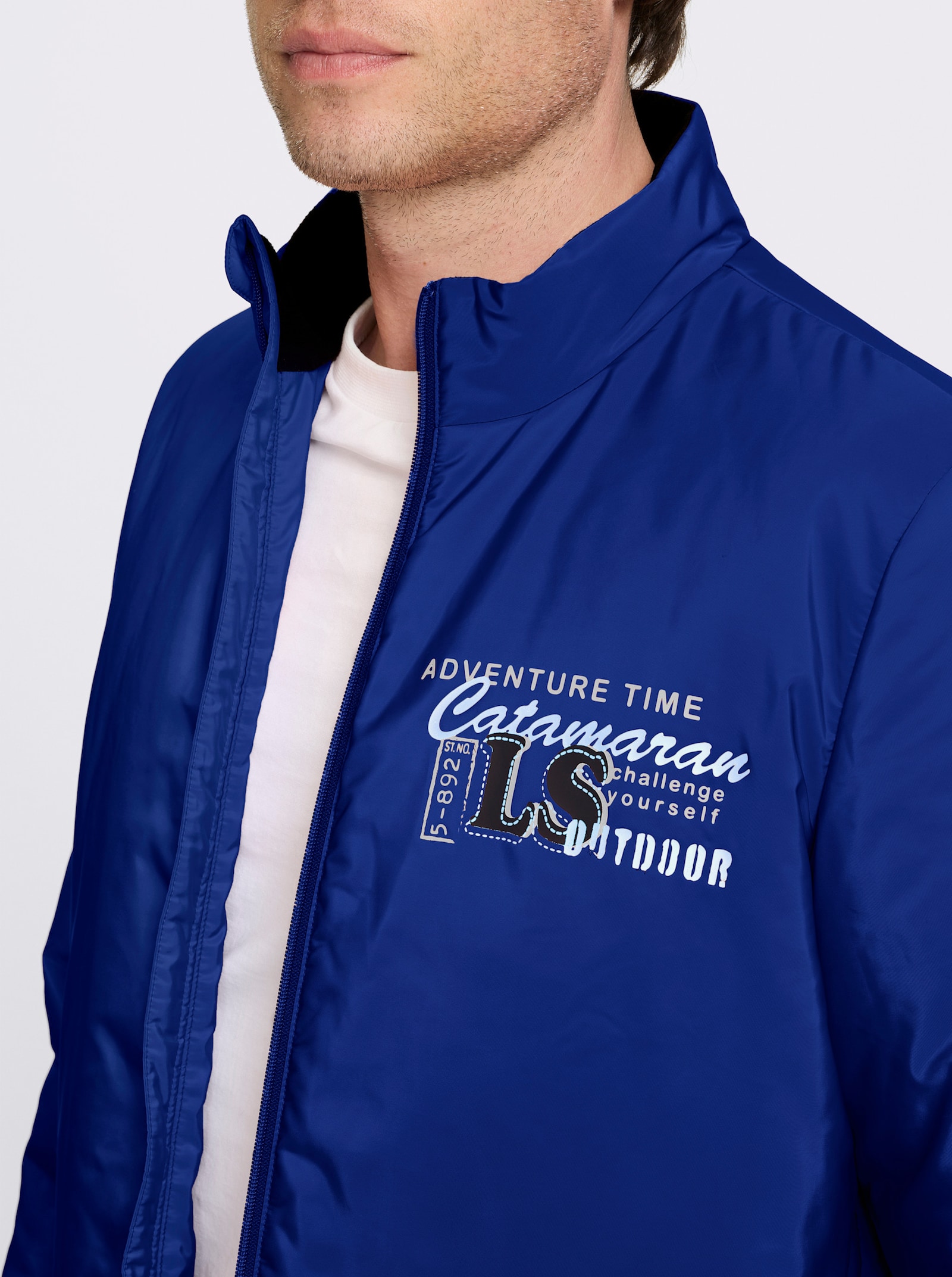 Catamaran Longjacke mit Farbverlauf, für kalte Tage - royalblau