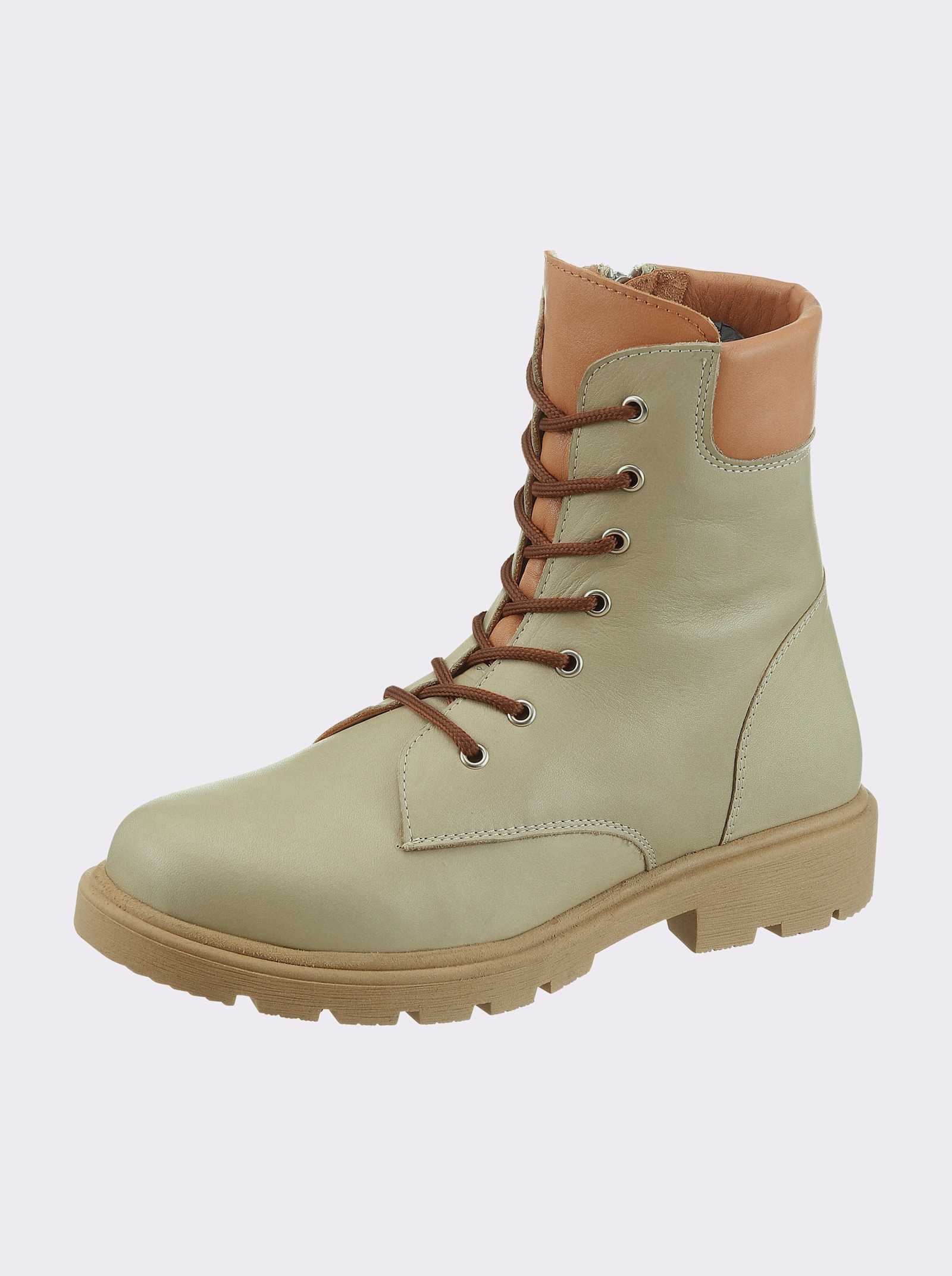 Andrea Conti Schnürstiefelette - avocado