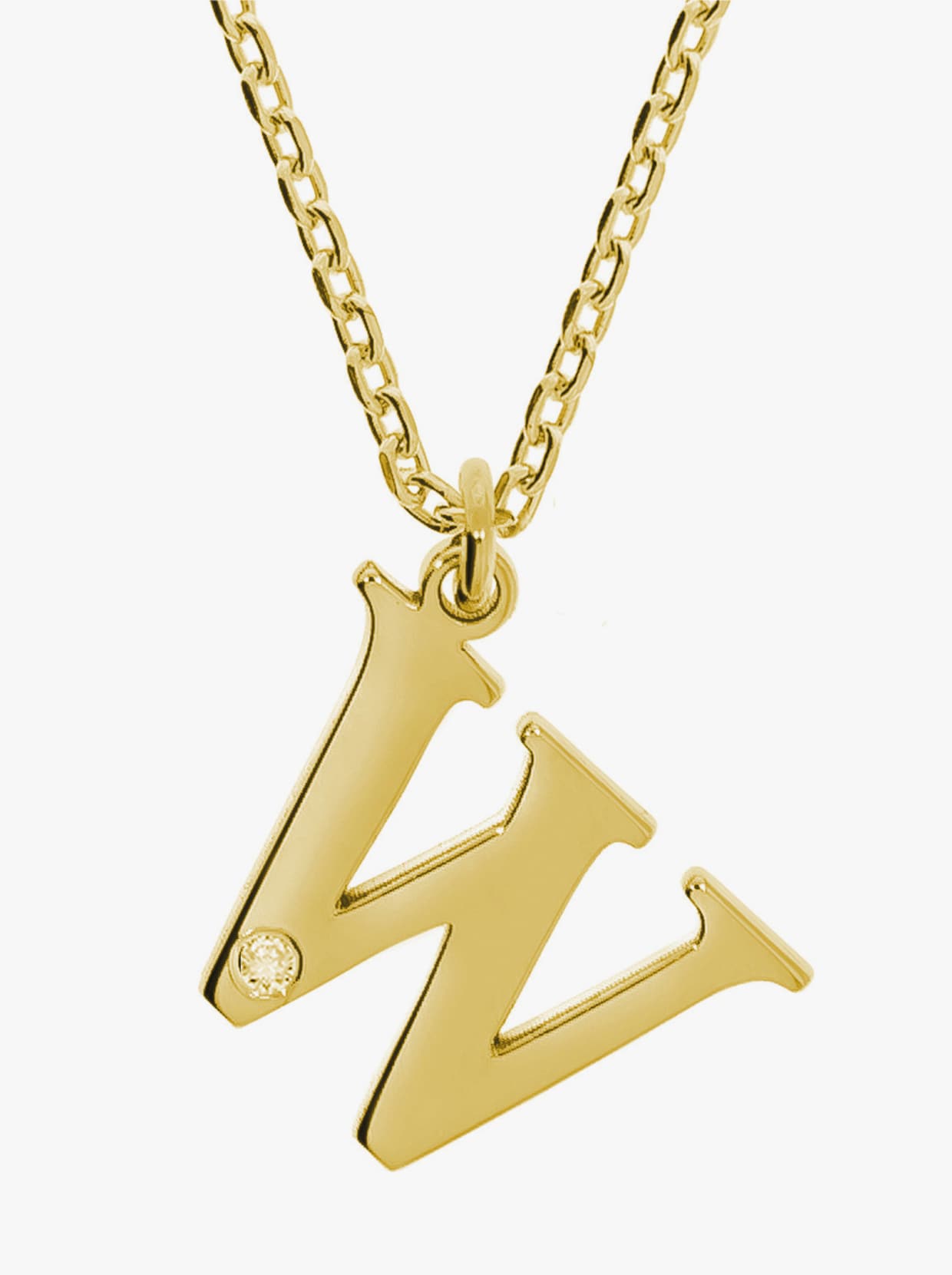 Anhänger mit Kette - Silber vergoldet 925