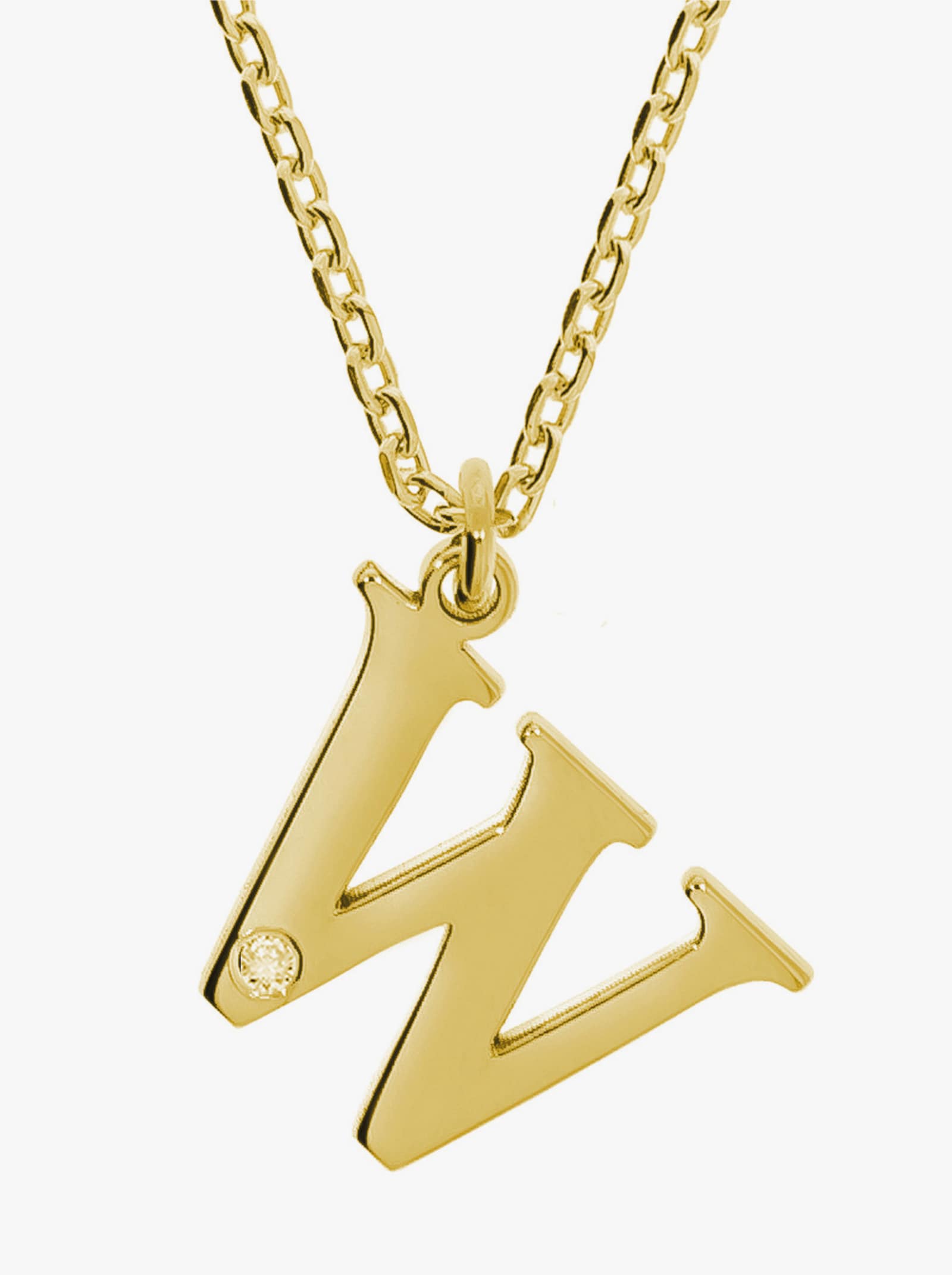 Anhänger mit Kette - Silber vergoldet 925