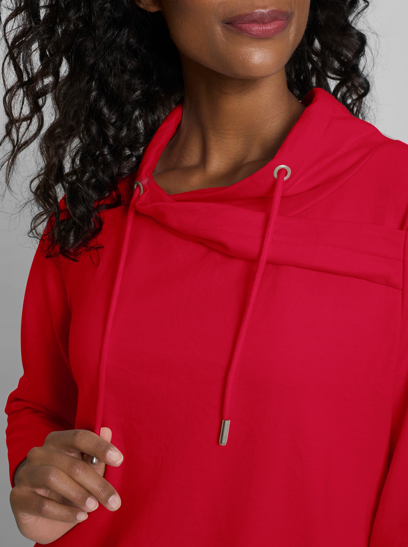 heine Sweatshirt mit Stehkragen - erdbeere